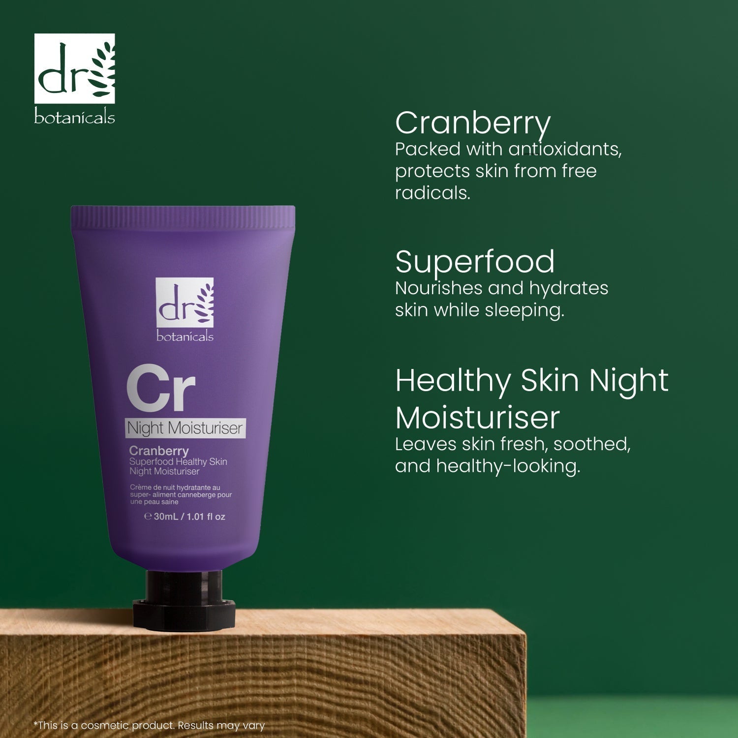 Cranberry Superfood Healthy Skin Night Moisturiser 30ml