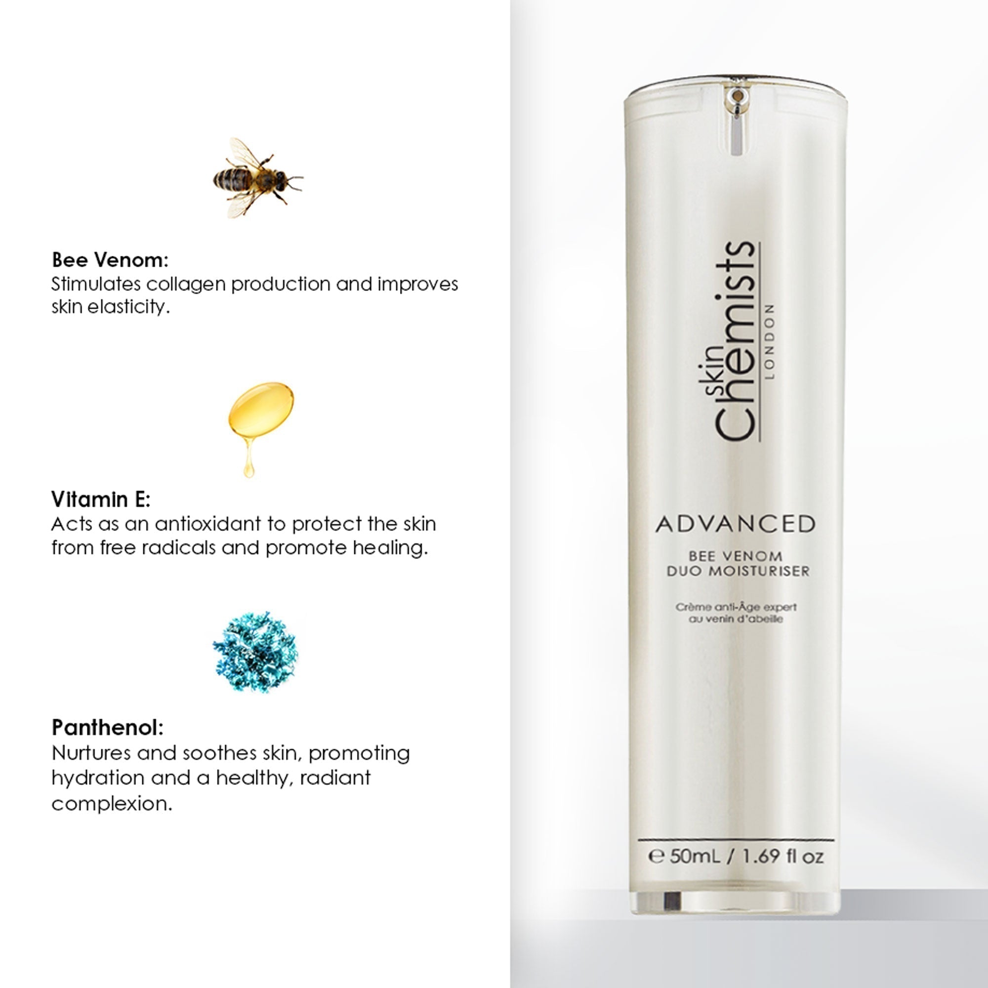 Soin hydratant duo au venin d'abeille avancé 50 ml