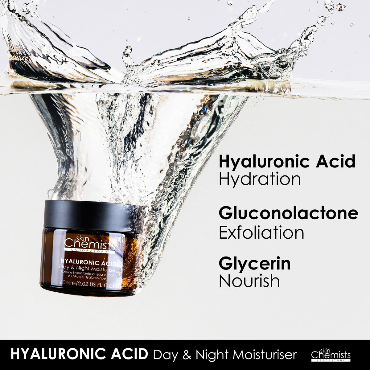 Hyaluronic Acid Day Moisturiser 60ml - skinChemists