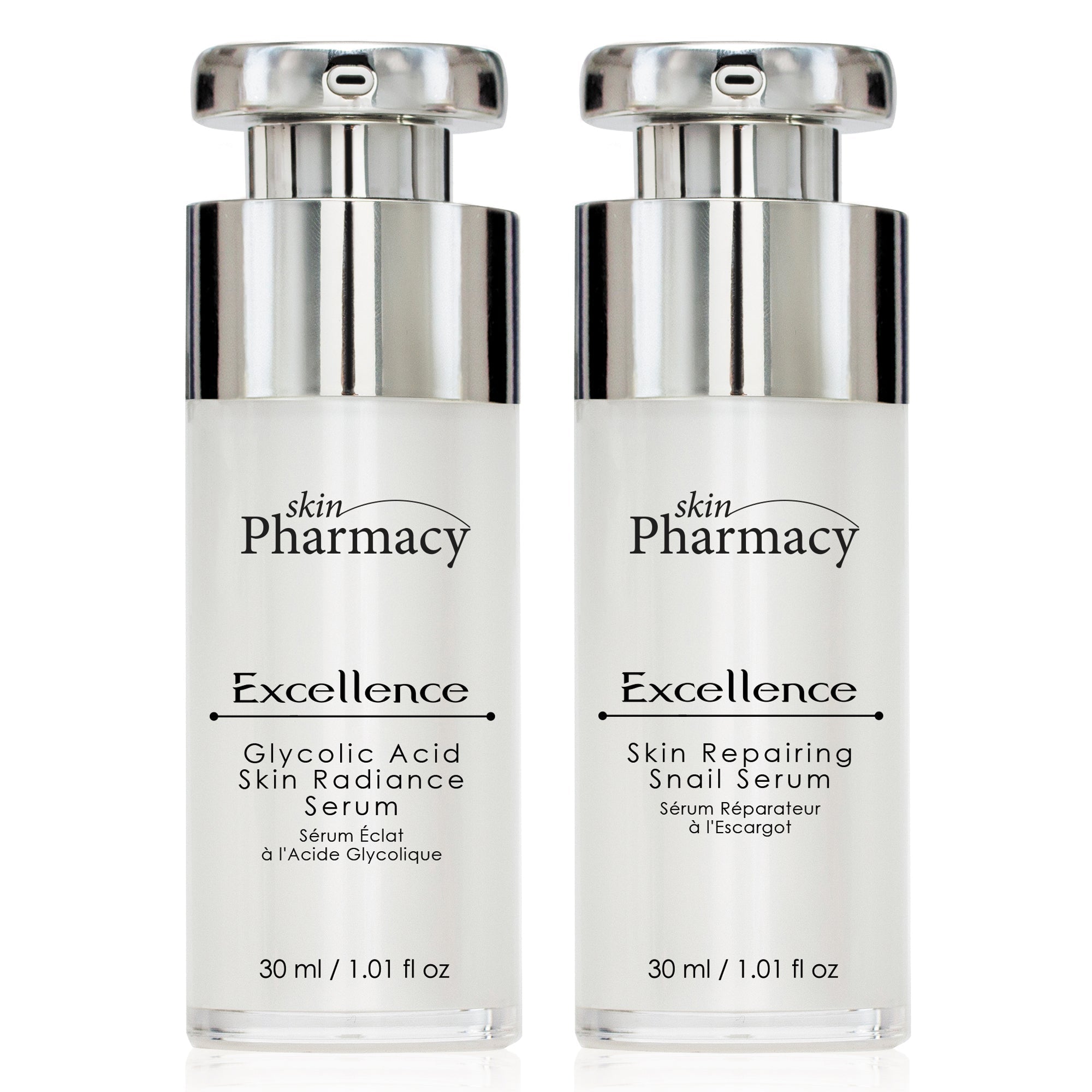 Anti-Ageing Excellence Glycolic Acid Serum & Skin Repairing Snail Serum Set