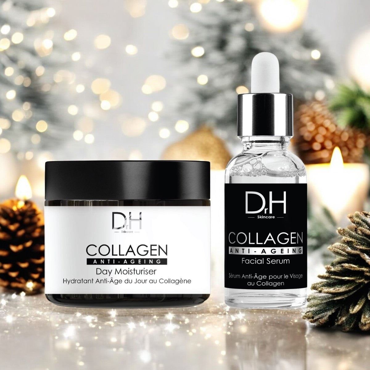 Sérum visage anti-âge au collagène 30 ml + Crème de jour anti-âge au collagène 60 ml