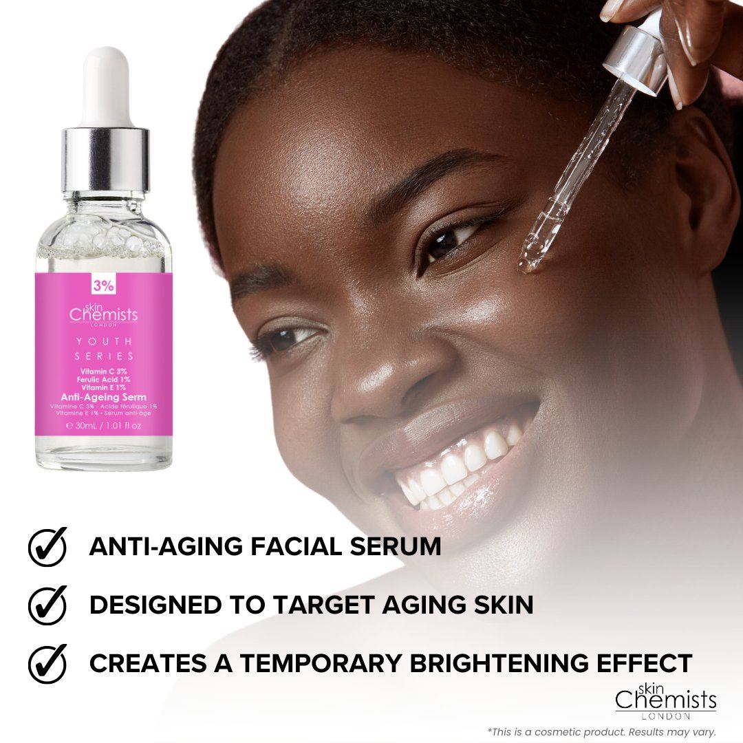 Youth Series Anti-Ageing Serum Vitamin C 3%, Ferulic Acid 1%, Vitamin E 1% 30ml