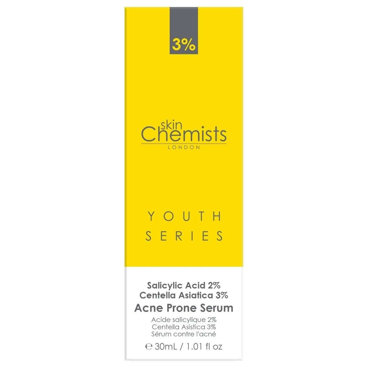 Acne Prone Serum Salicylic Acid 2%, Centella Asistica 3% 30ml - skinChemists