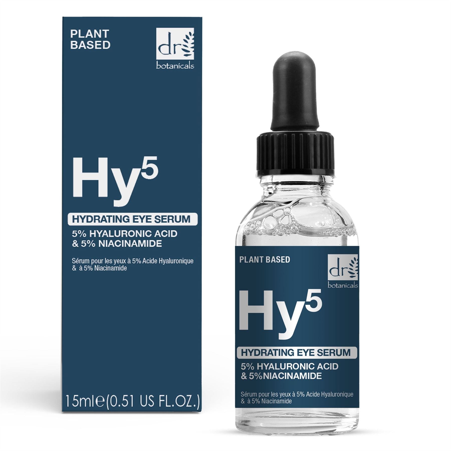Feuchtigkeitsspendendes Augenserum mit 5 % Hyaluronsäure und 5 % Niacinamid, 15 ml