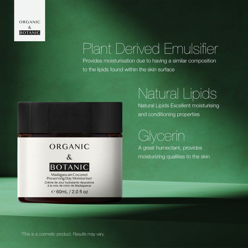 Madagascan Coconut Day Cream - 60ml - Lightweight Hydration, Antioxidant Protection, & Brightening with Vitamin C for Radiant Skin - skinChemists