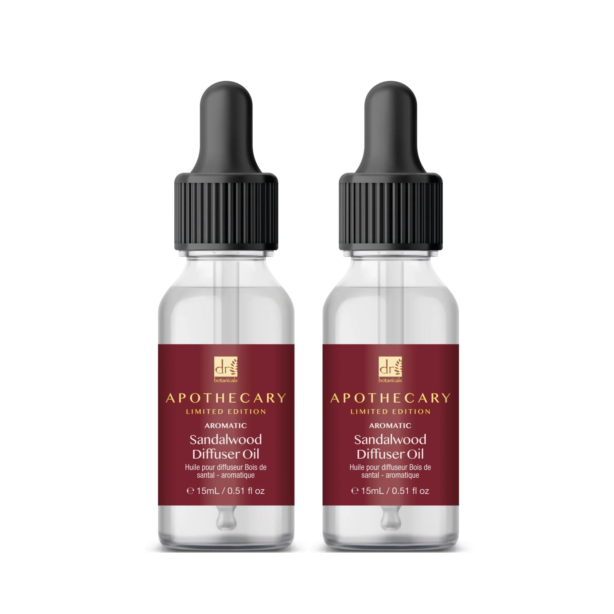 Aromatic Sandalwood Diffuser Oil 15ml Twin Value Savings Pack