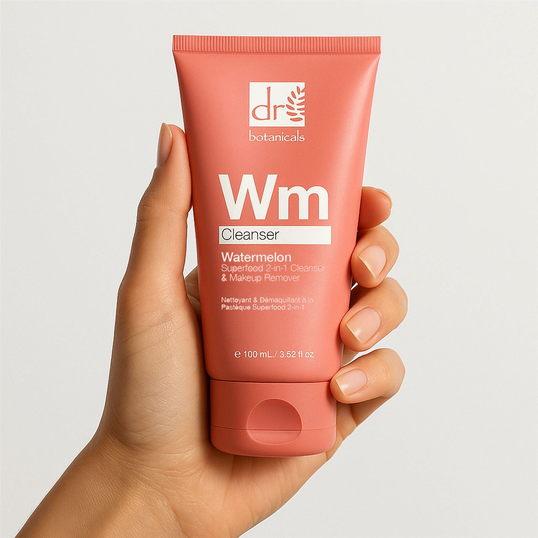 Nettoyant et démaquillant 2 en 1 à la pastèque, superaliment, à base d'acide glycolique, d'acide salicylique et d'acide lactique, 100 ml
