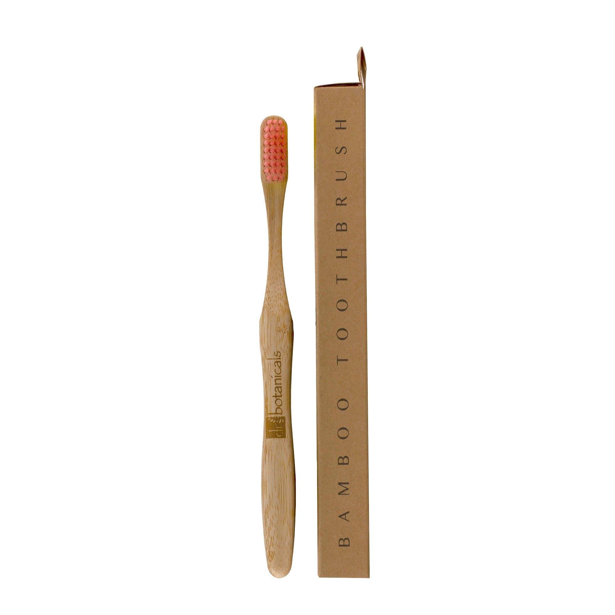 Bamboo Toothbrush Pink Twin Value Savings Pack
