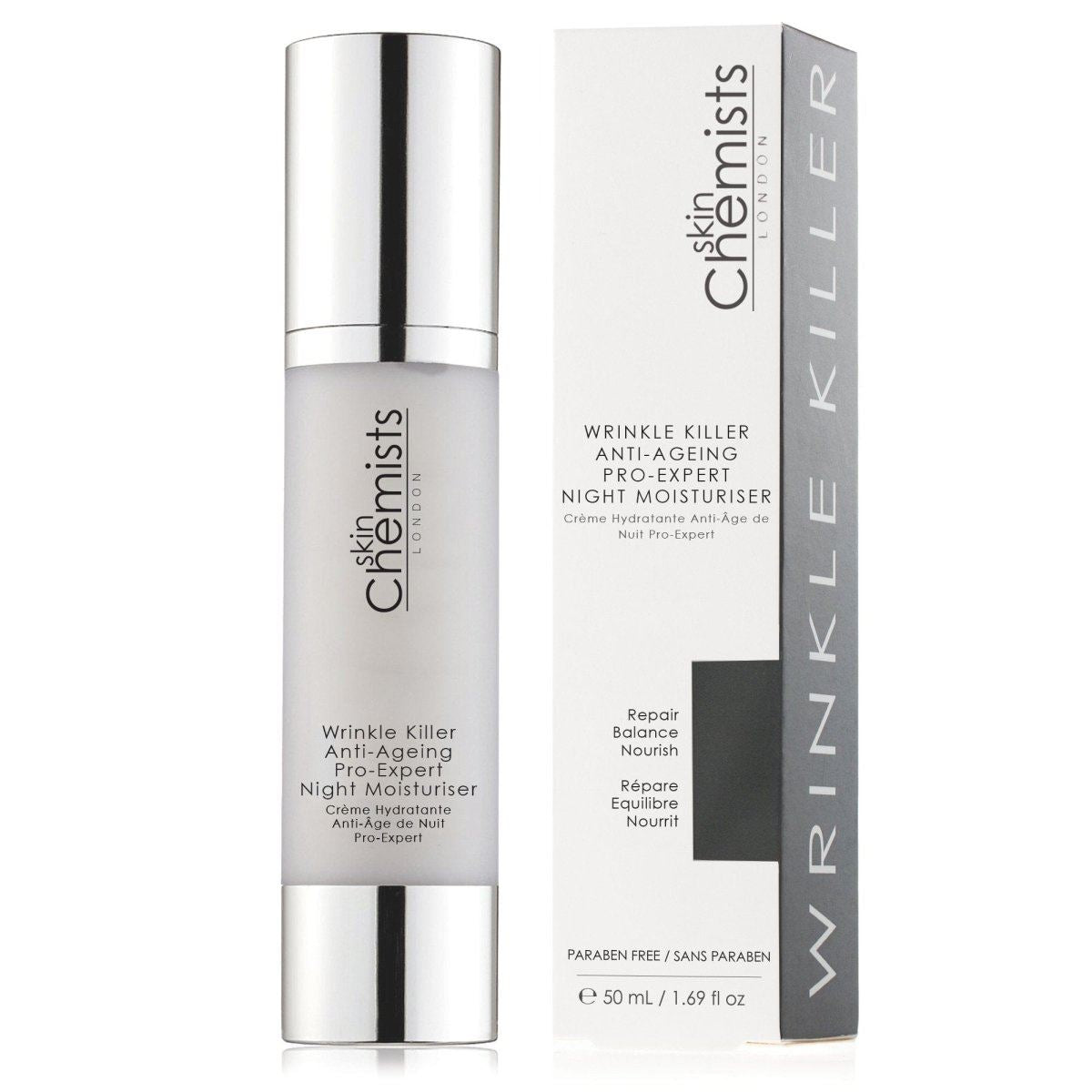 Crème de nuit anti-rides professionnelle et experte 50 ml