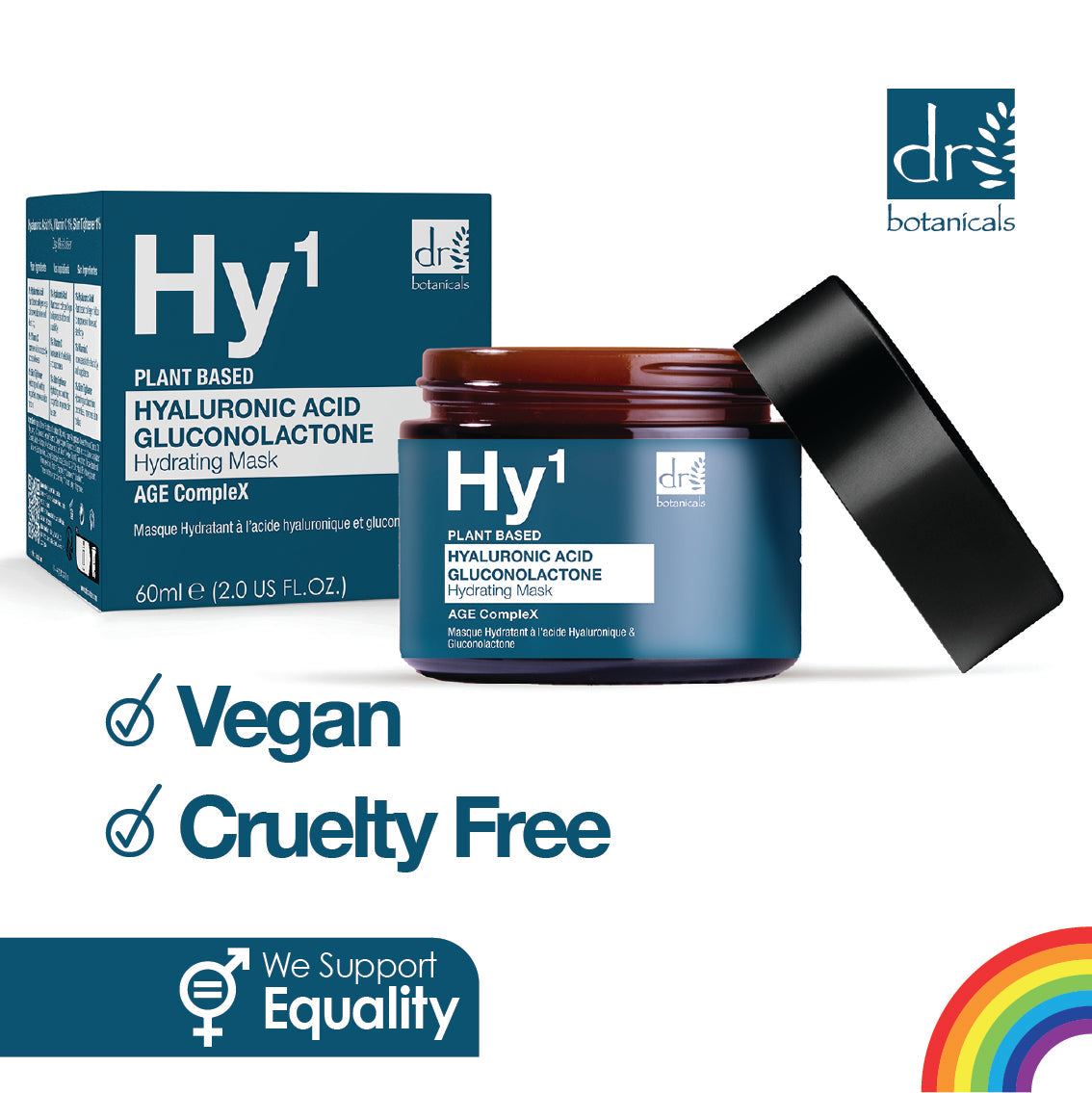 Masque à l'acide hyaluronique 1 % et à la gluconolactone 60 ml