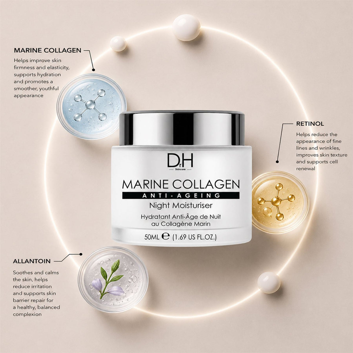 DR H Marine Collagen Night Moisturiser 50ml