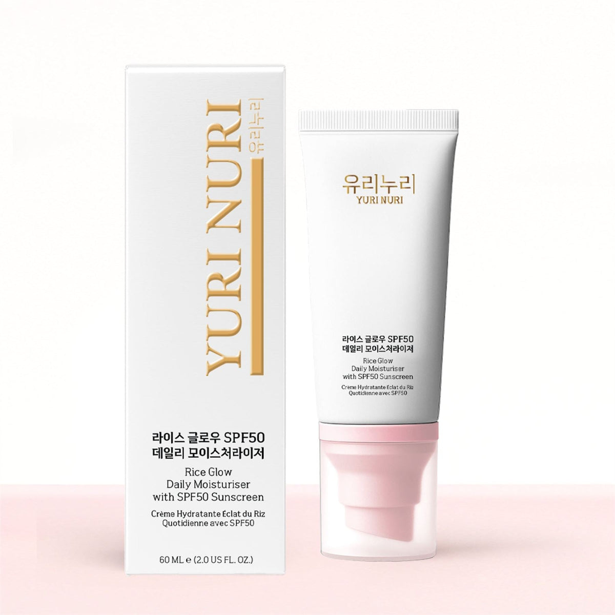 Yuri Nuri 유리누리 Arroz iluminador antiedad SPF 50 60ml