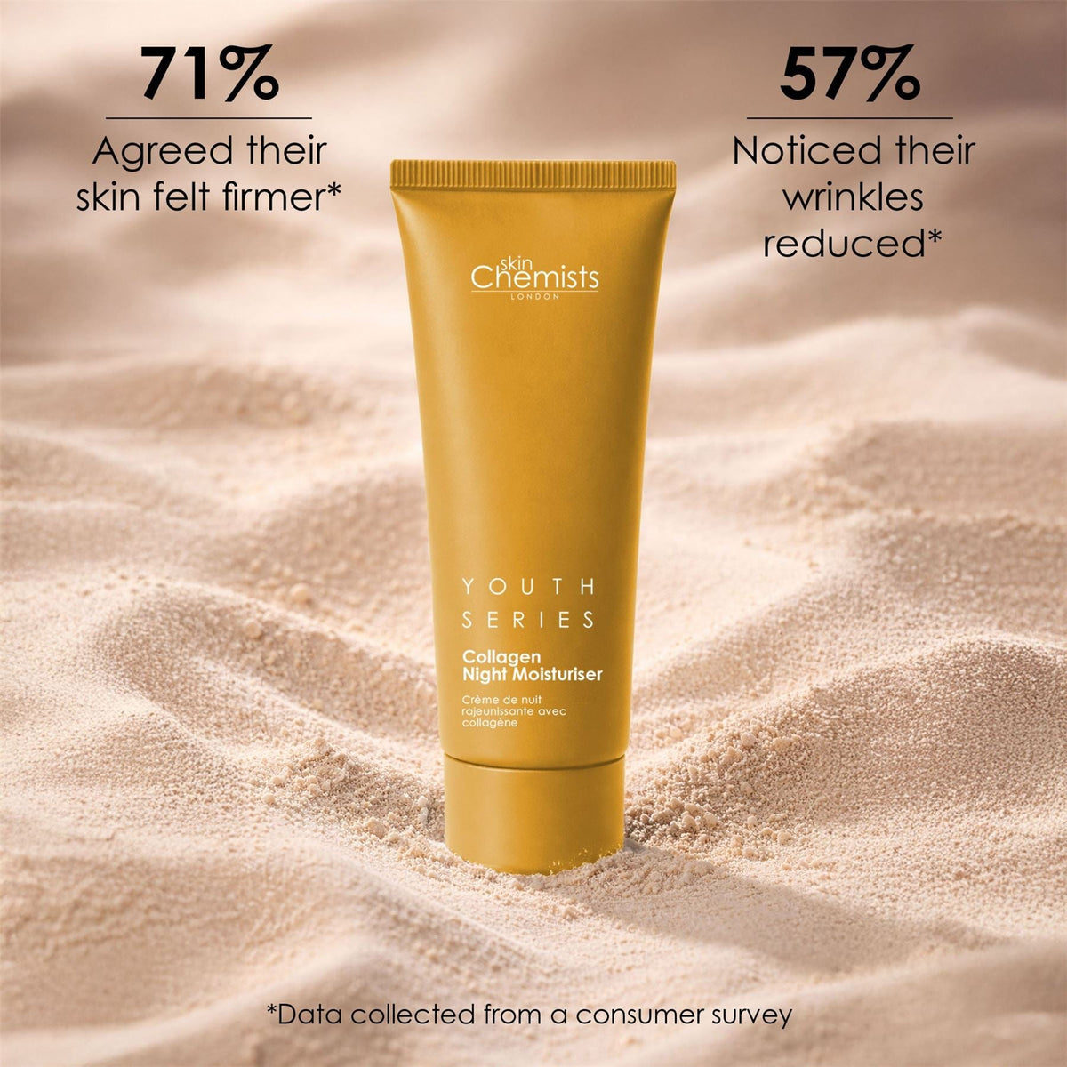 1% Collagen Night Moisturiser 50ml (Vegan) - skinChemists