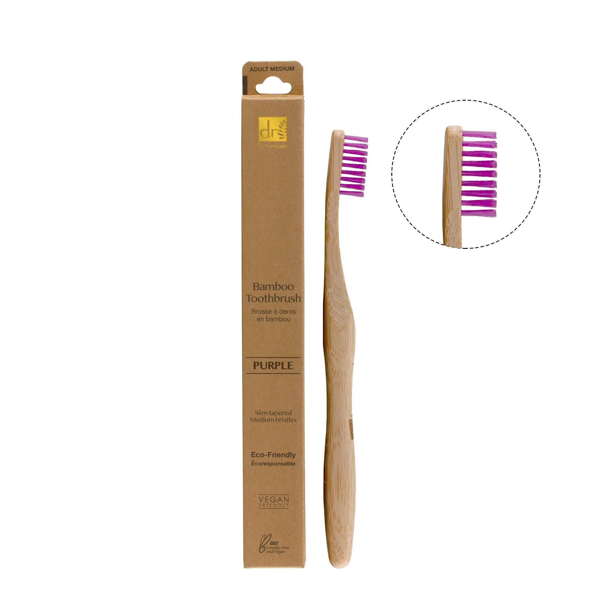 Bamboo Toothbrush Purple Twin Value Savings Pack
