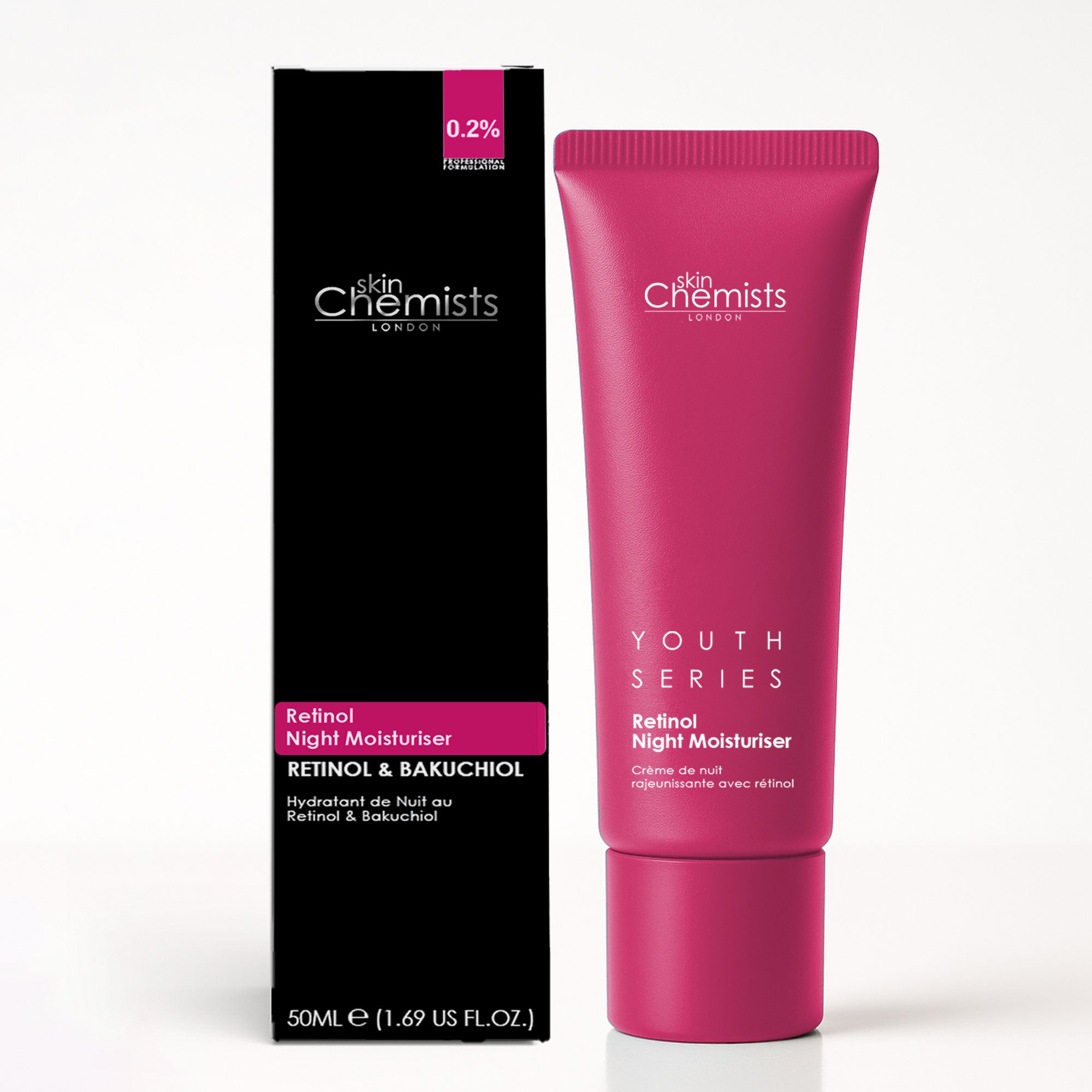 skinChemists Retinol Bakuchiol Nachtcreme Anti-Aging 50ml