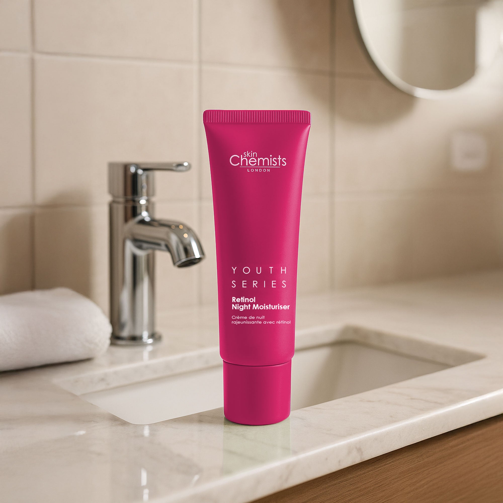 skinChemists Retinol Bakuchiol Night Moisturiser Anti-Aging Face Cream 50ml