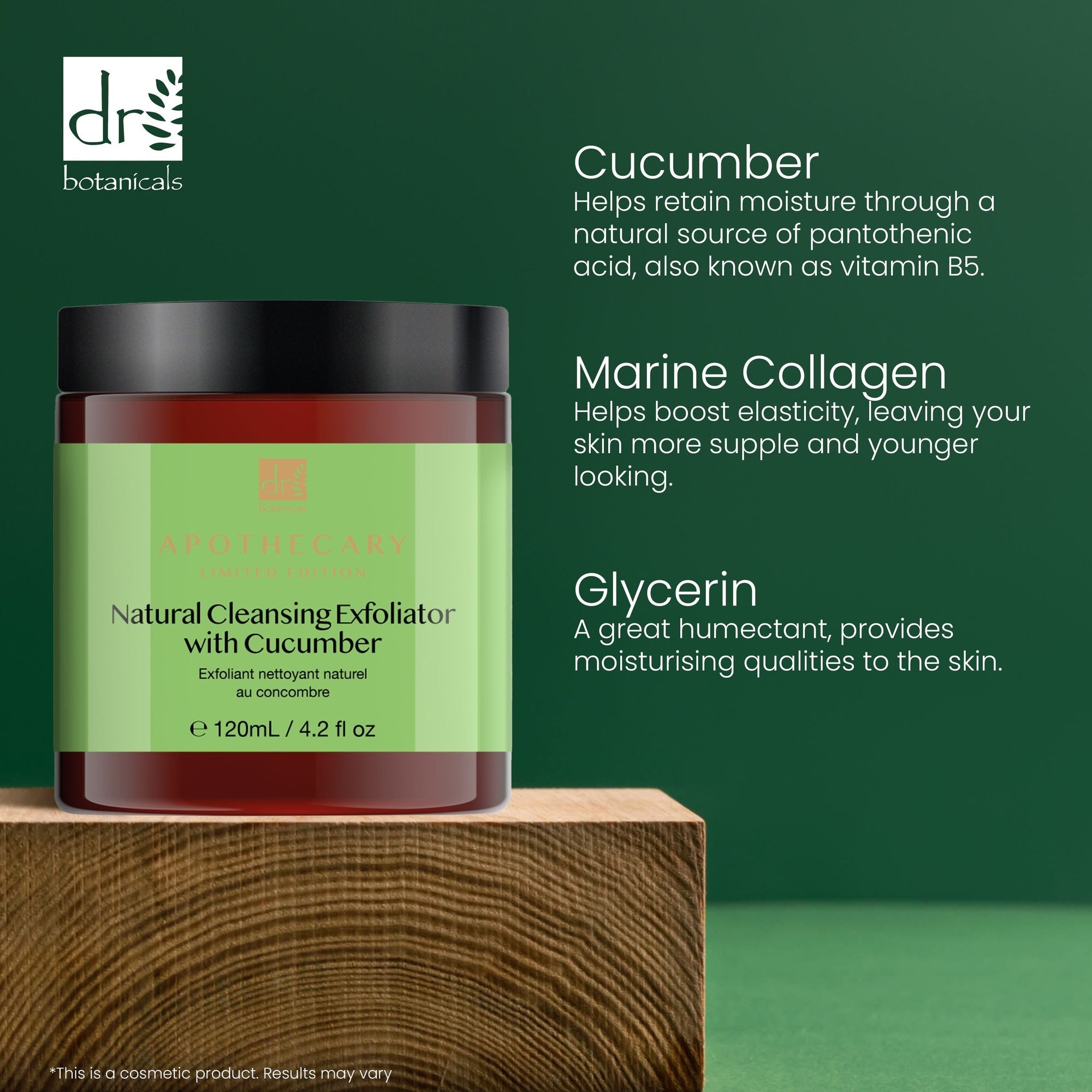 Natürliches Reinigungspeeling mit Gurke, 120 ml