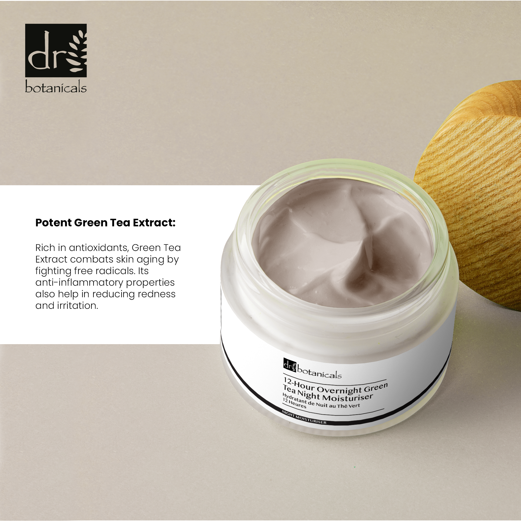 12-Hour Overnight Green Tea Night Moisturiser 50ml