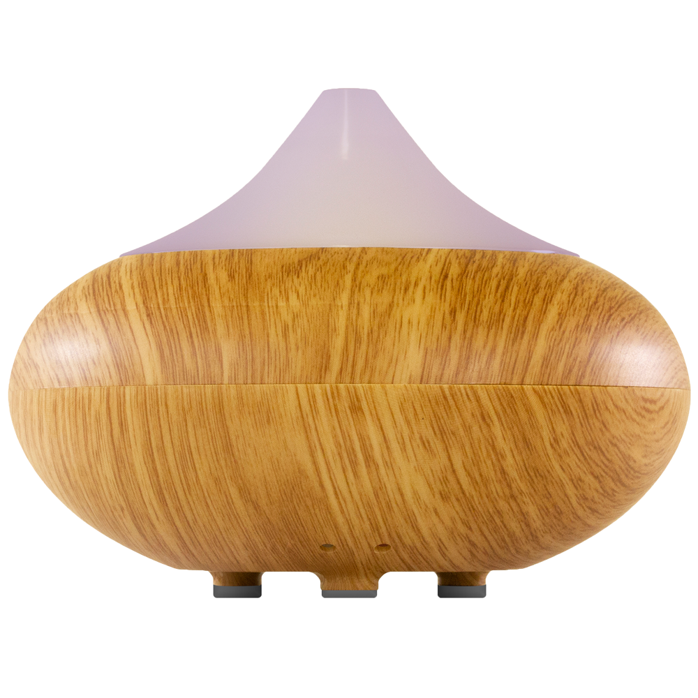 Natural & Calming Wooden Aroma Digital Diffuser Clear Top