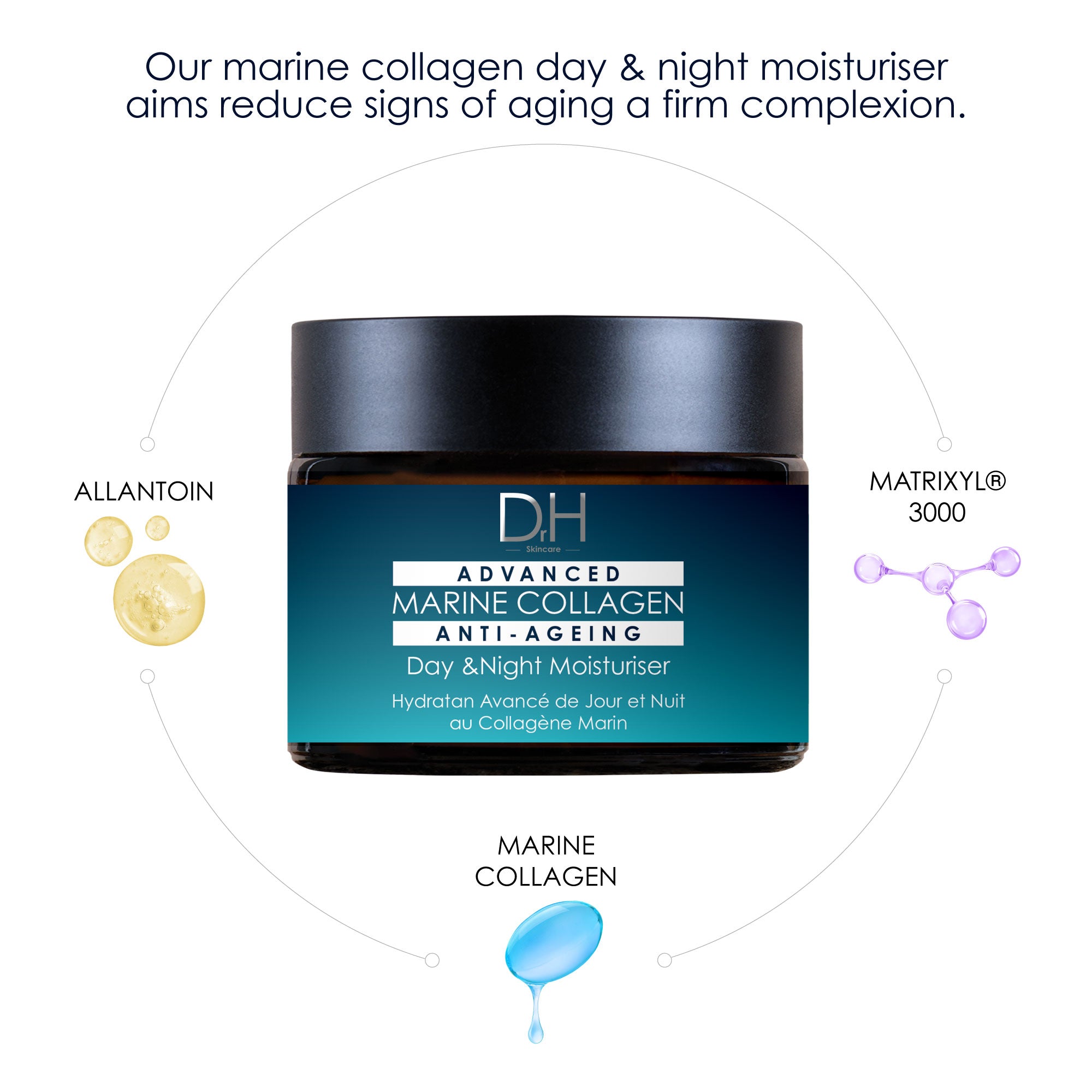 Dr H Marine Collagen Day & Night Moisturiser 60ml