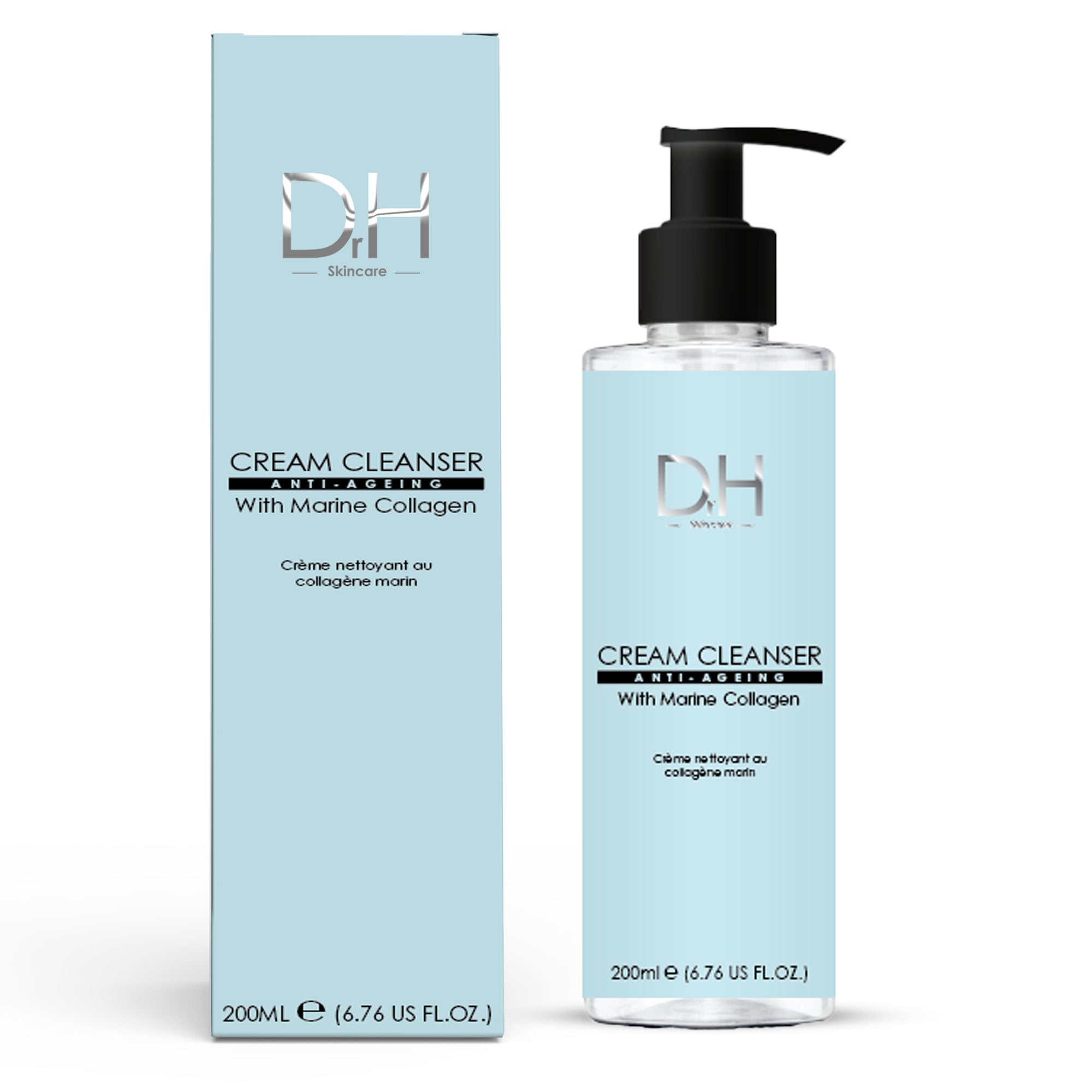 Dr H Anti-Ageing Cream Cleanser with Marine Collagen 200ml
