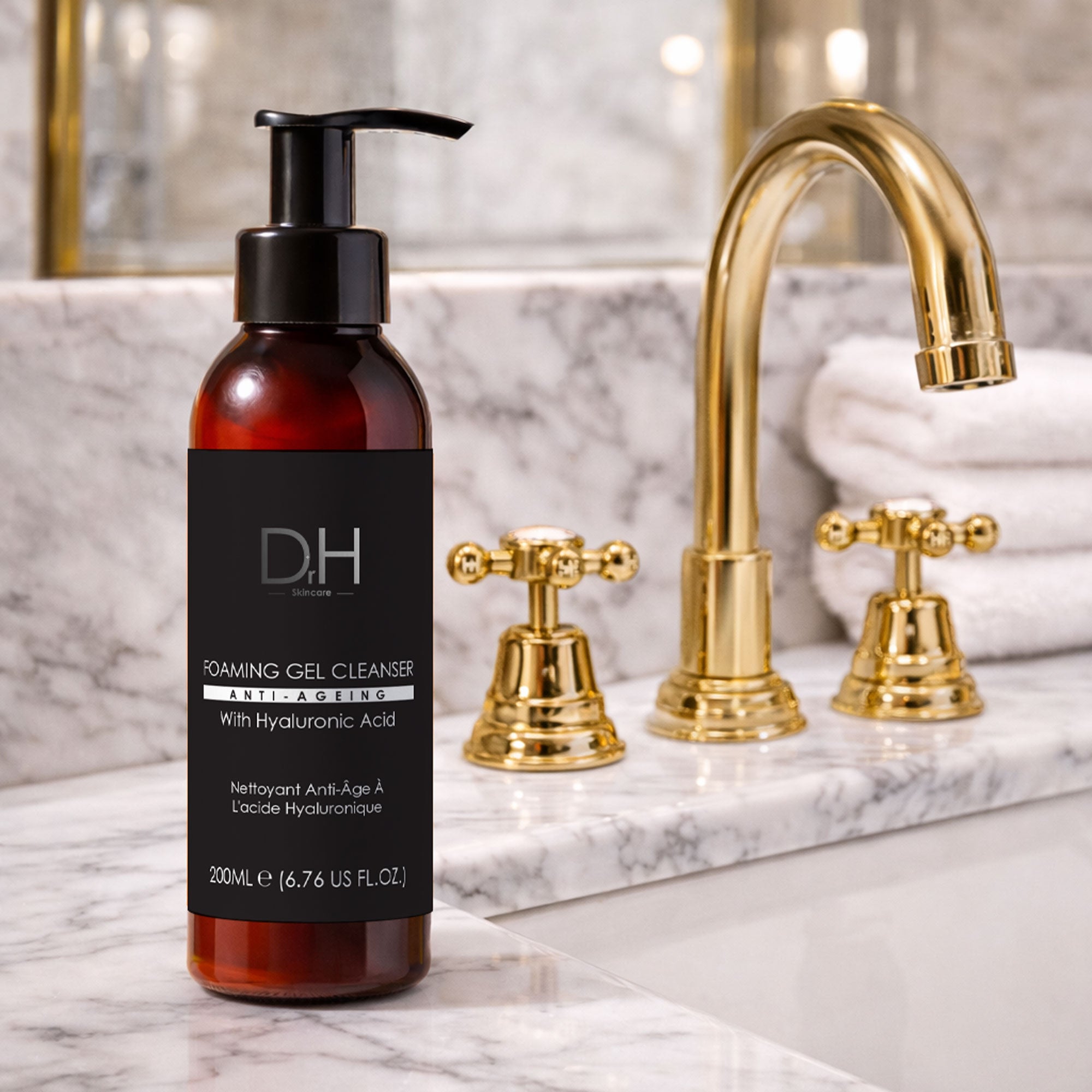 Dr H Anti-Ageing Foaming Gel Cleanser with Hyaluronic Acid 200ml