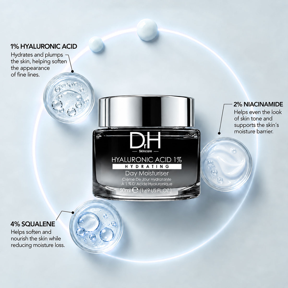 Hyaluronic Acid 1% Day Moisturiser 50ml