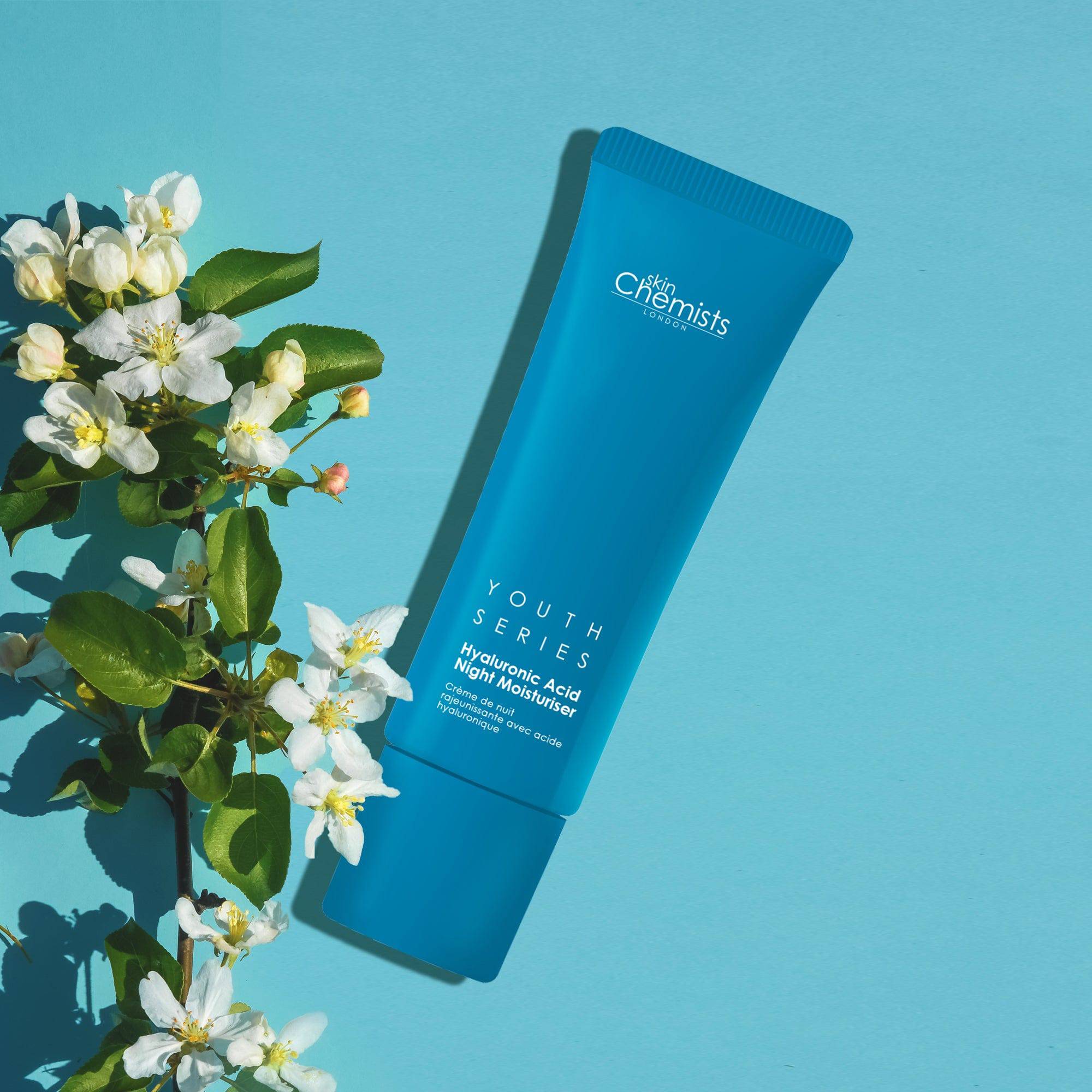 Lot de 2 crèmes de nuit hydratantes à l'acide hyaluronique 1 % Youth Series (50 ml x 2).