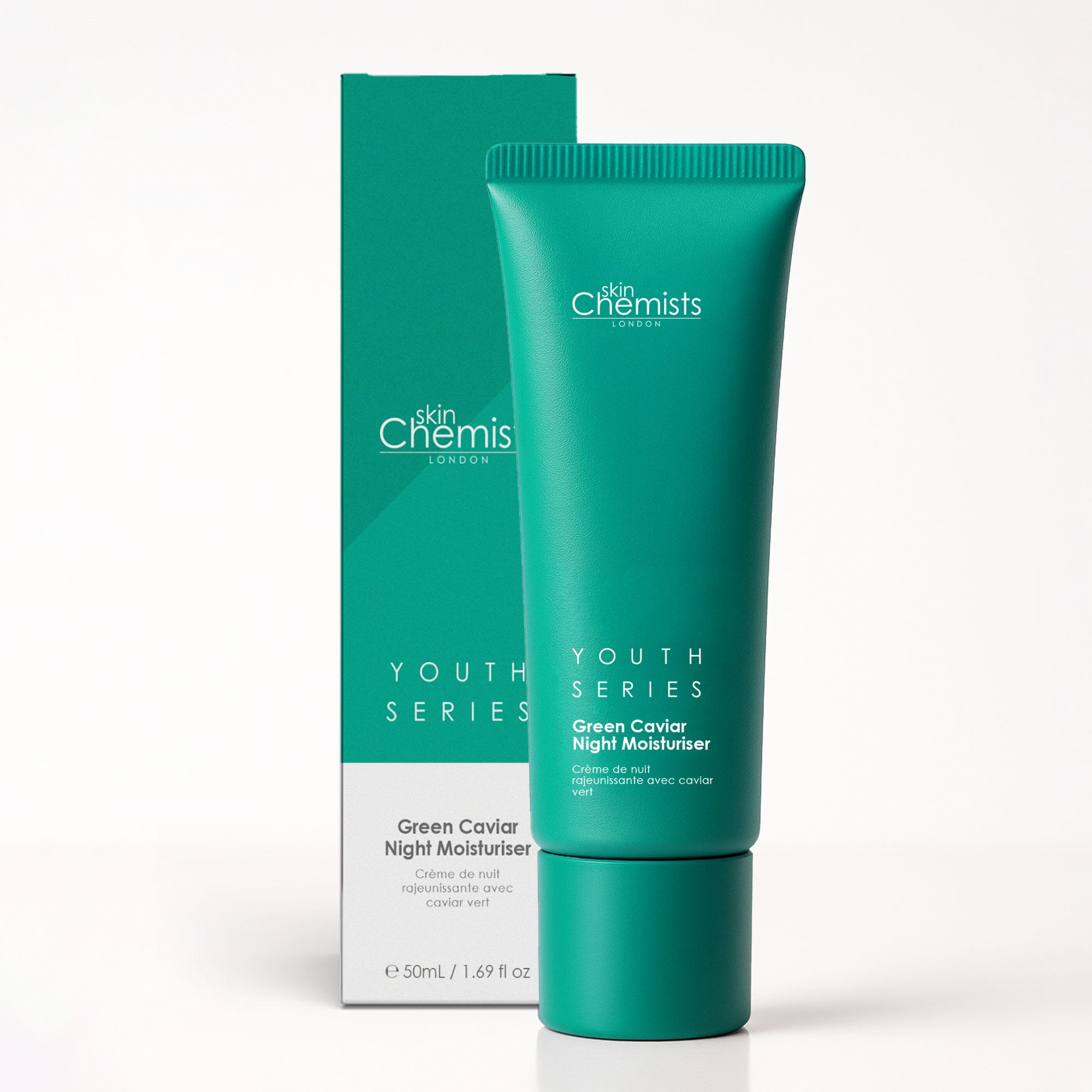 Crème de nuit hydratante au caviar vert de la gamme Youth Series 50 ml