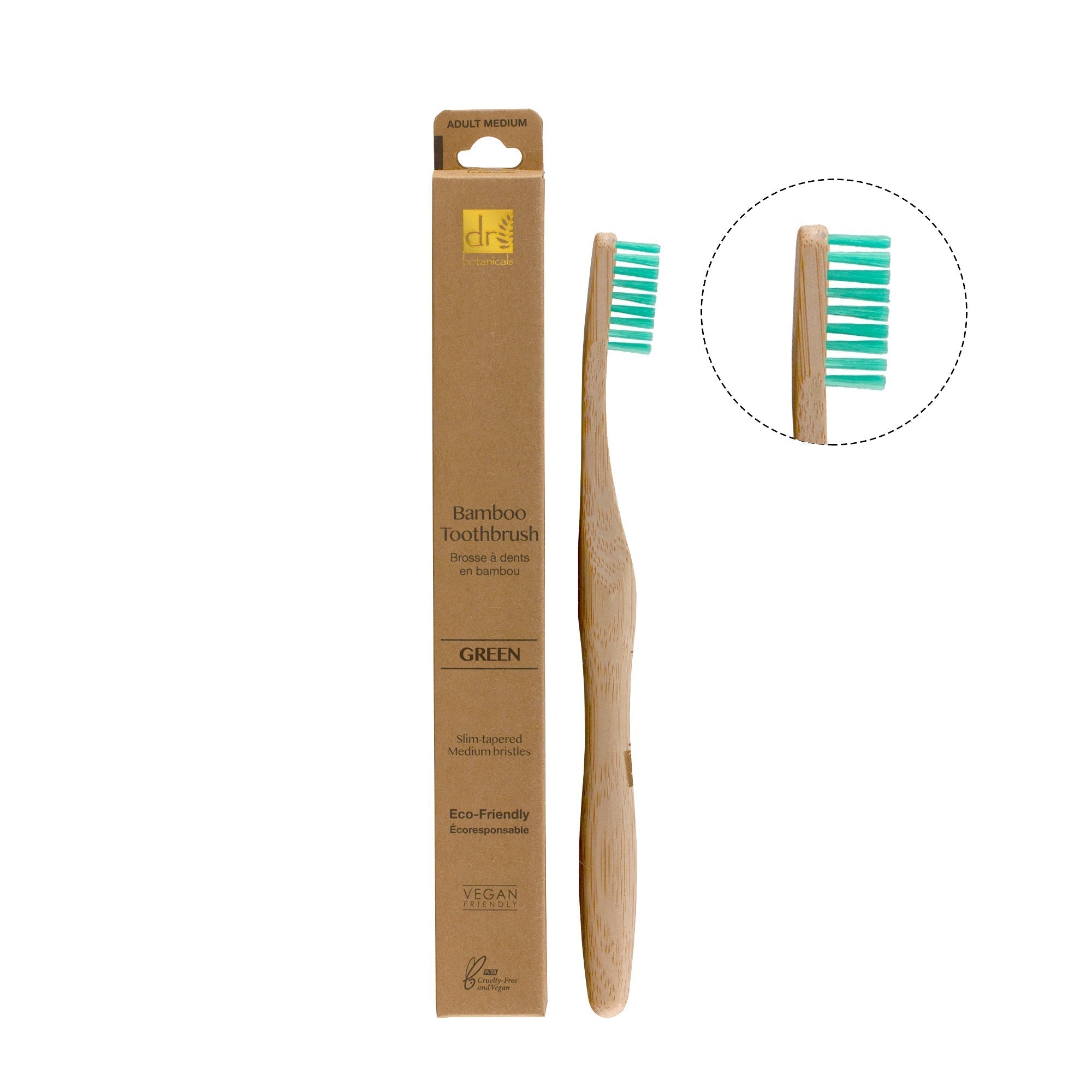 Kit de brosse à dents en bambou pastel