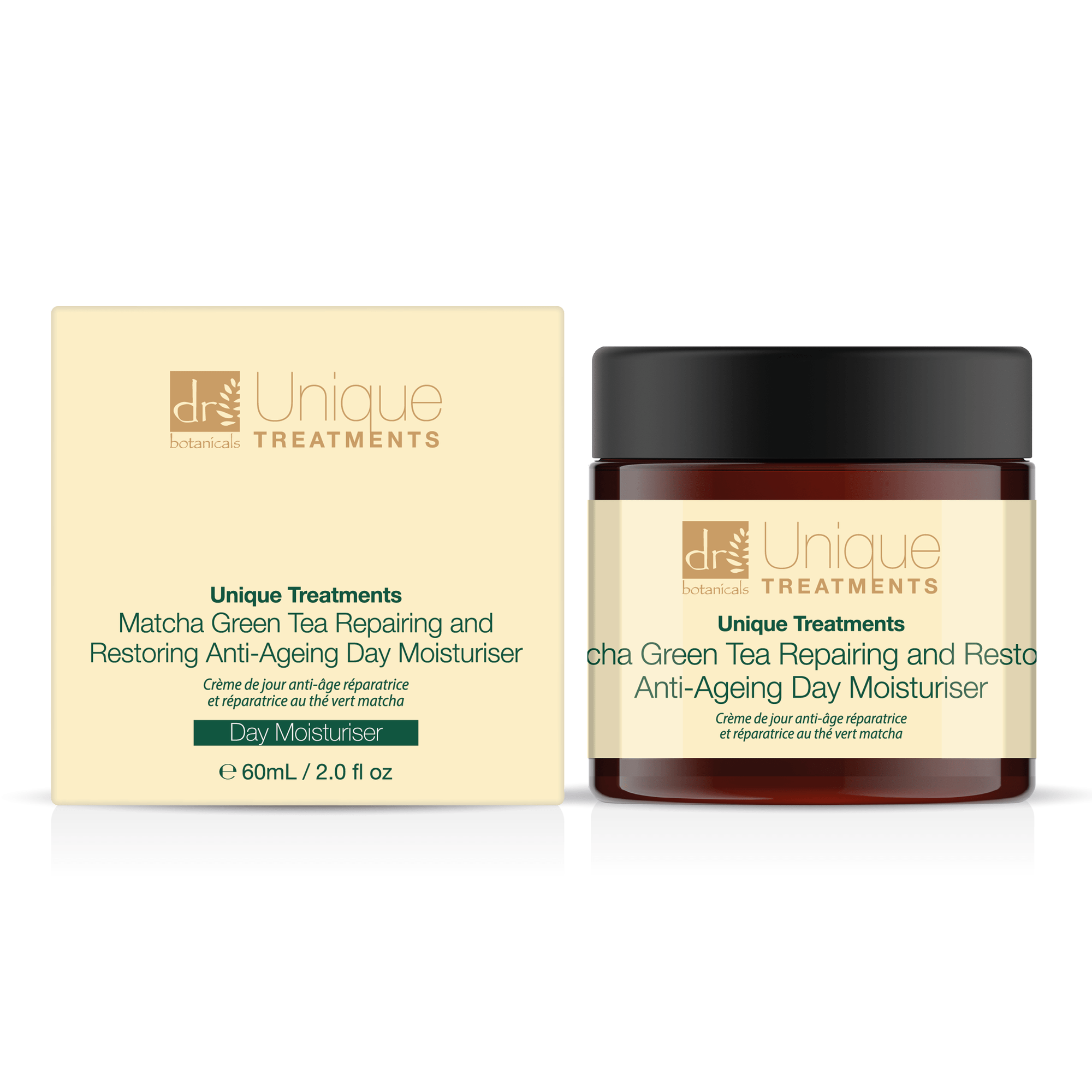 Unique Treatments Matcha Green Tea Repairing & Restoring Anti-Ageing Day Moisturiser 60ml