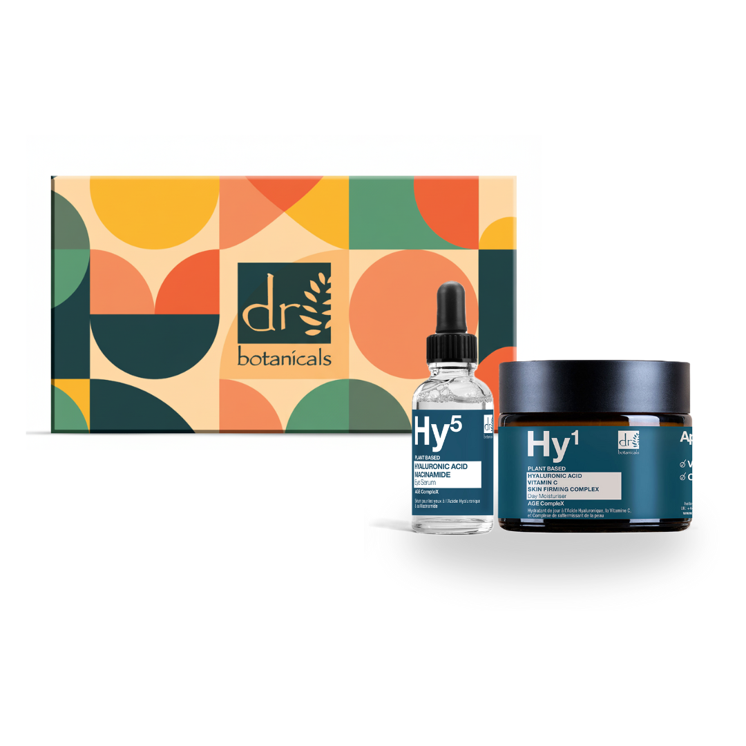 Kit de soin hydratant de jour et sérum contour des yeux à l'acide hyaluronique anti-âge