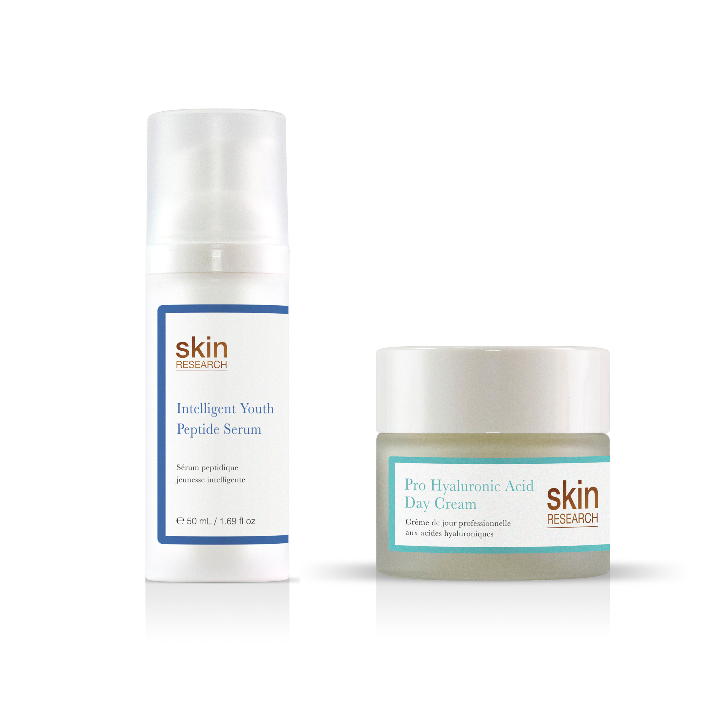 Pro Hyaluronsäure Tagescreme + Jugendpeptid-Serum 60 ml