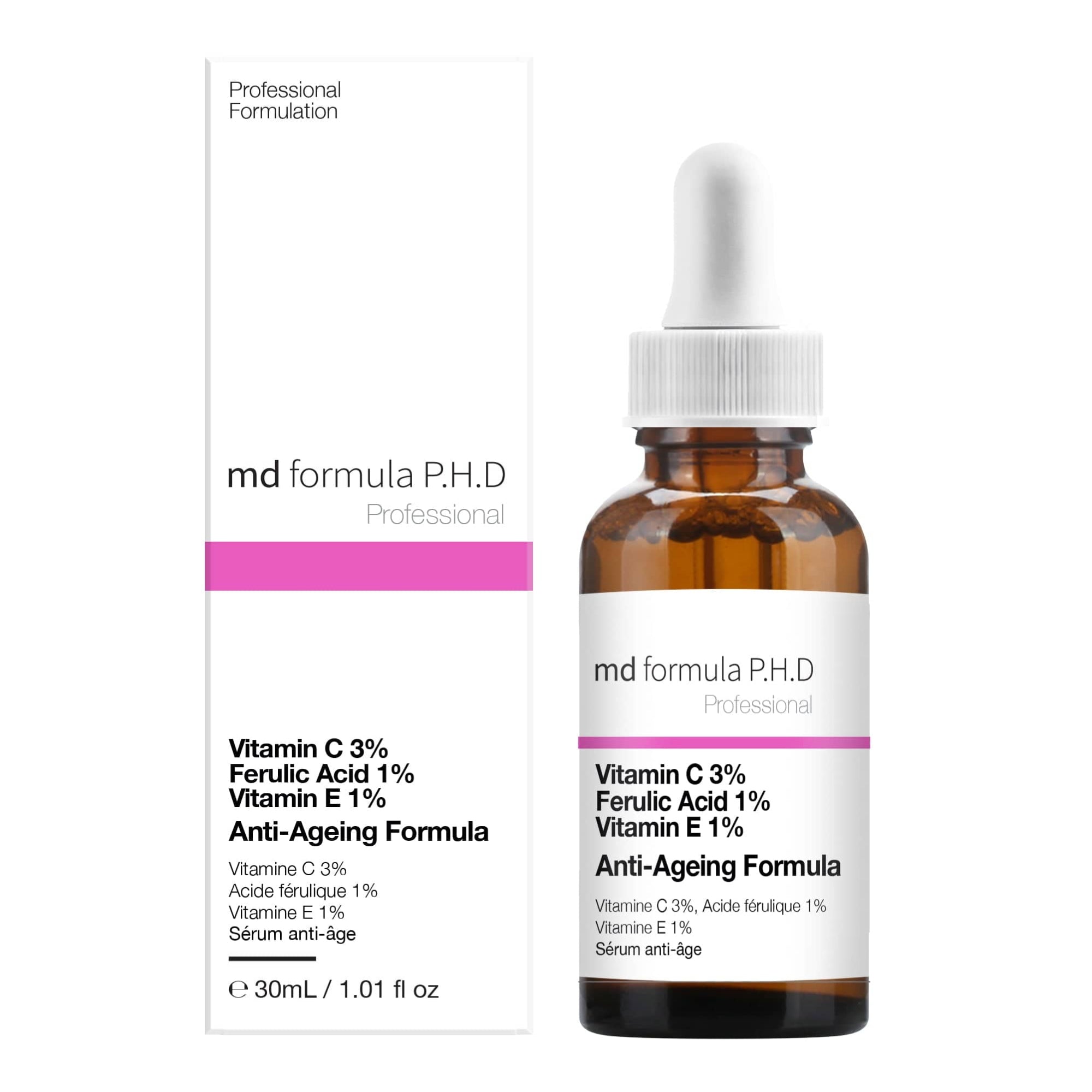 Anti-Ageing Serum Vitamin C 3%, Ferulic Acid 1%, Vitamin E 1% 30ml