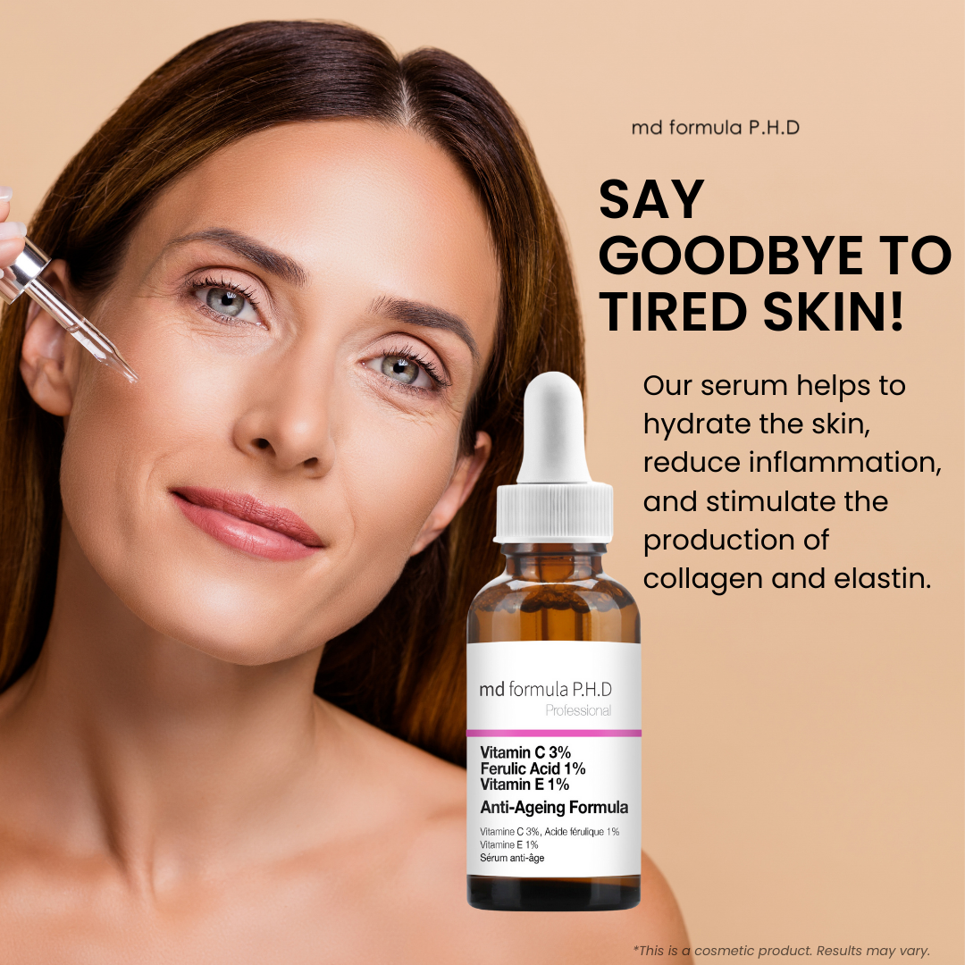 Anti-Ageing Serum Vitamin C 3%, Ferulic Acid 1%, Vitamin E 1% 30ml Twin Value Savings Pack