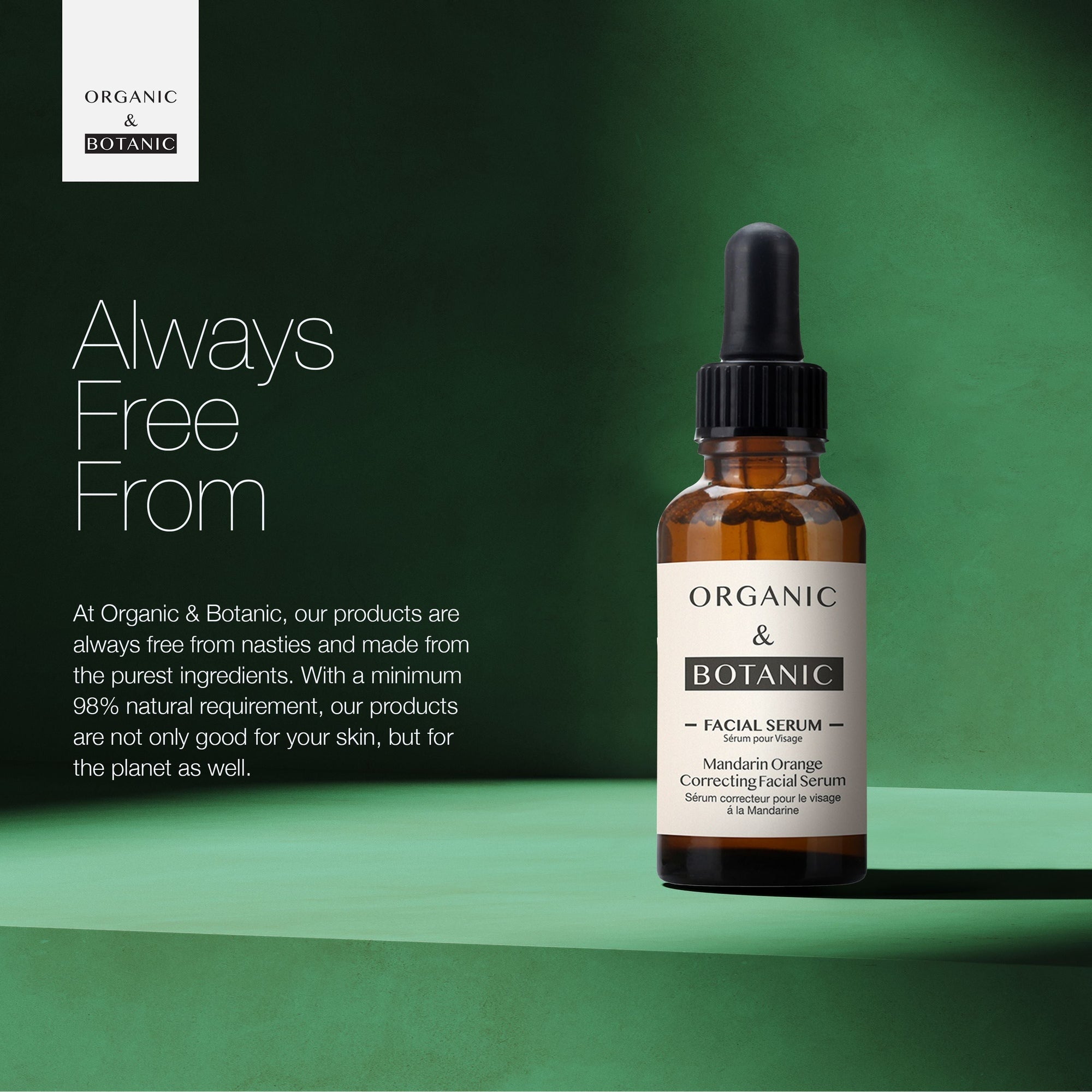 Sérum correcteur visage à l'orange mandarine 30 ml