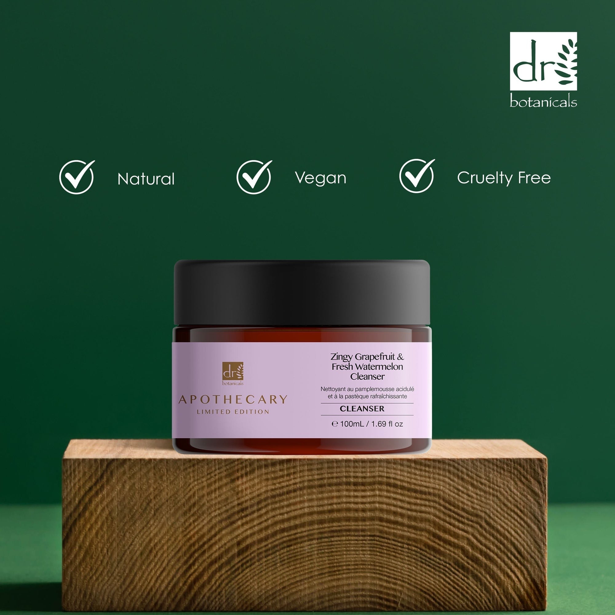 Lotion nettoyante anti-âge au pamplemousse acidulé et à la pastèque fraîche 100 ml x 2