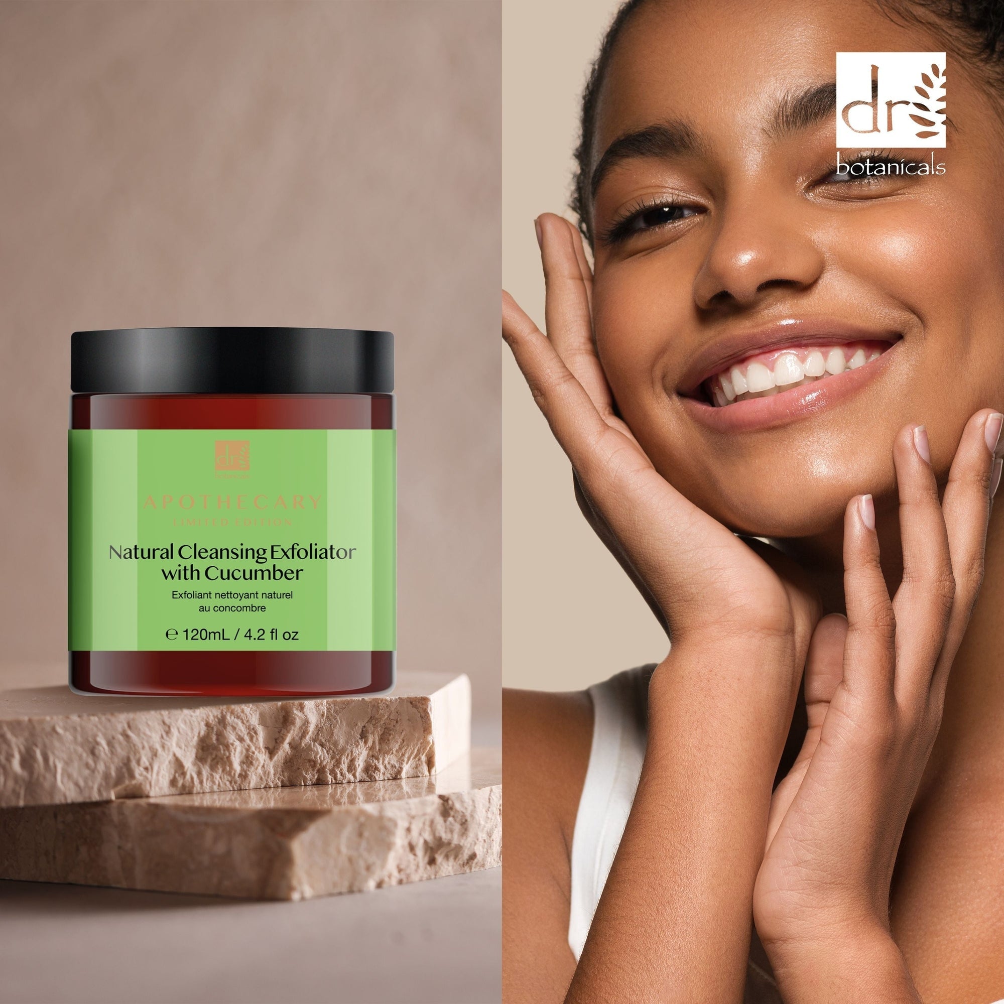 Natural Cleansing Exfoliator with Cucumber 120ml Twin Value Savings Pack