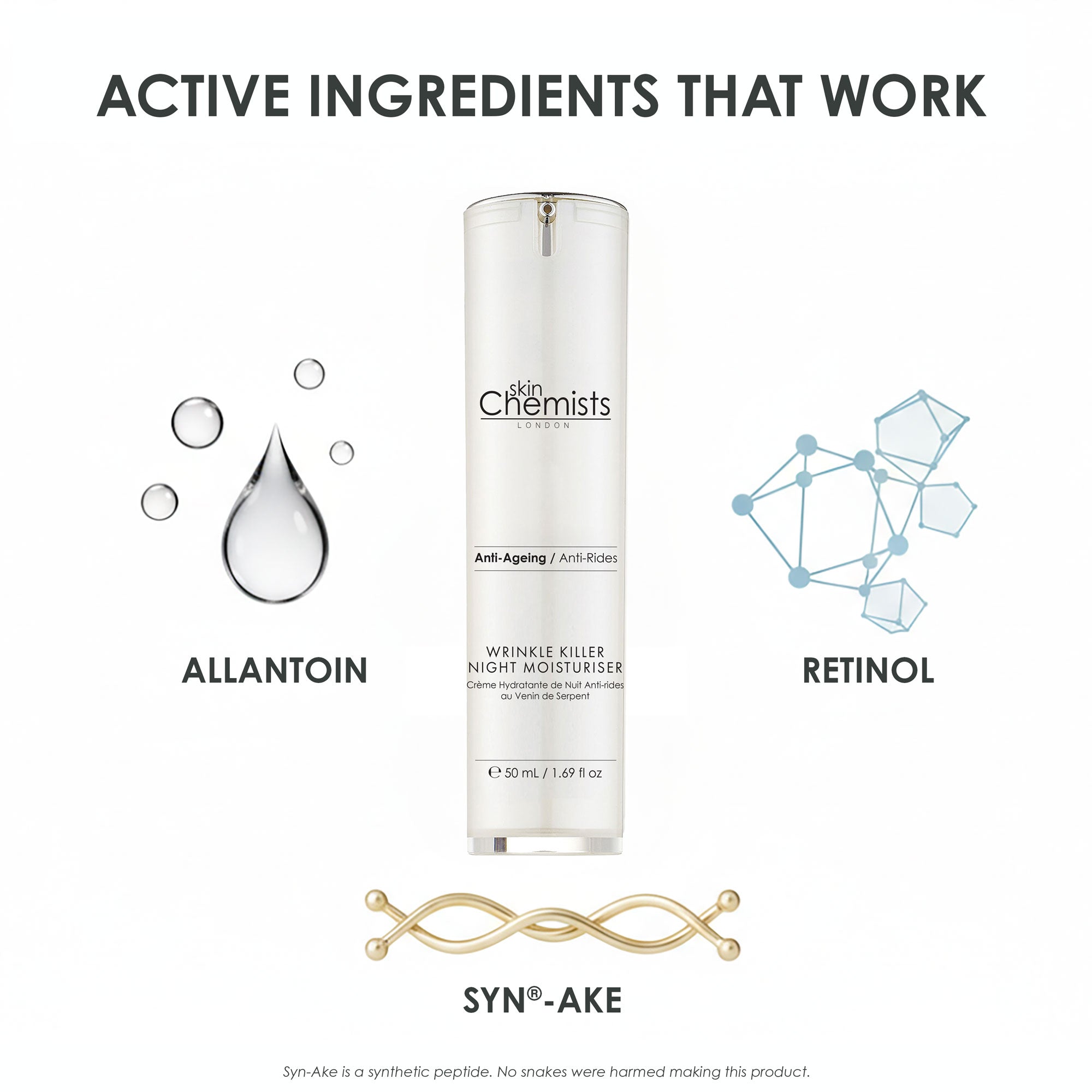 Wrinkle Killer Anti-Ageing Night Moisturiser 50ml