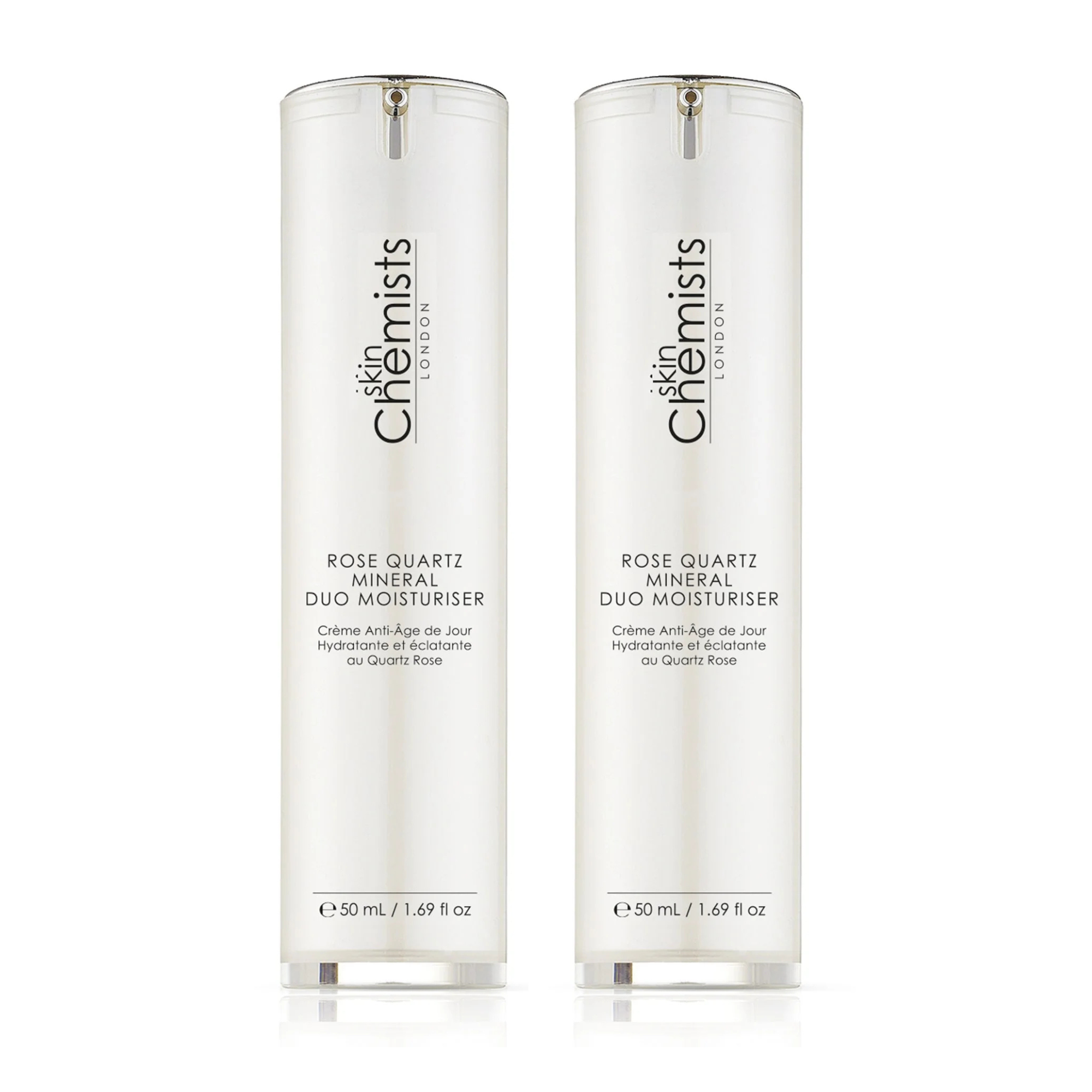 Rosenquarz Duo Feuchtigkeitscreme 50 ml Doppel-Sparpackung