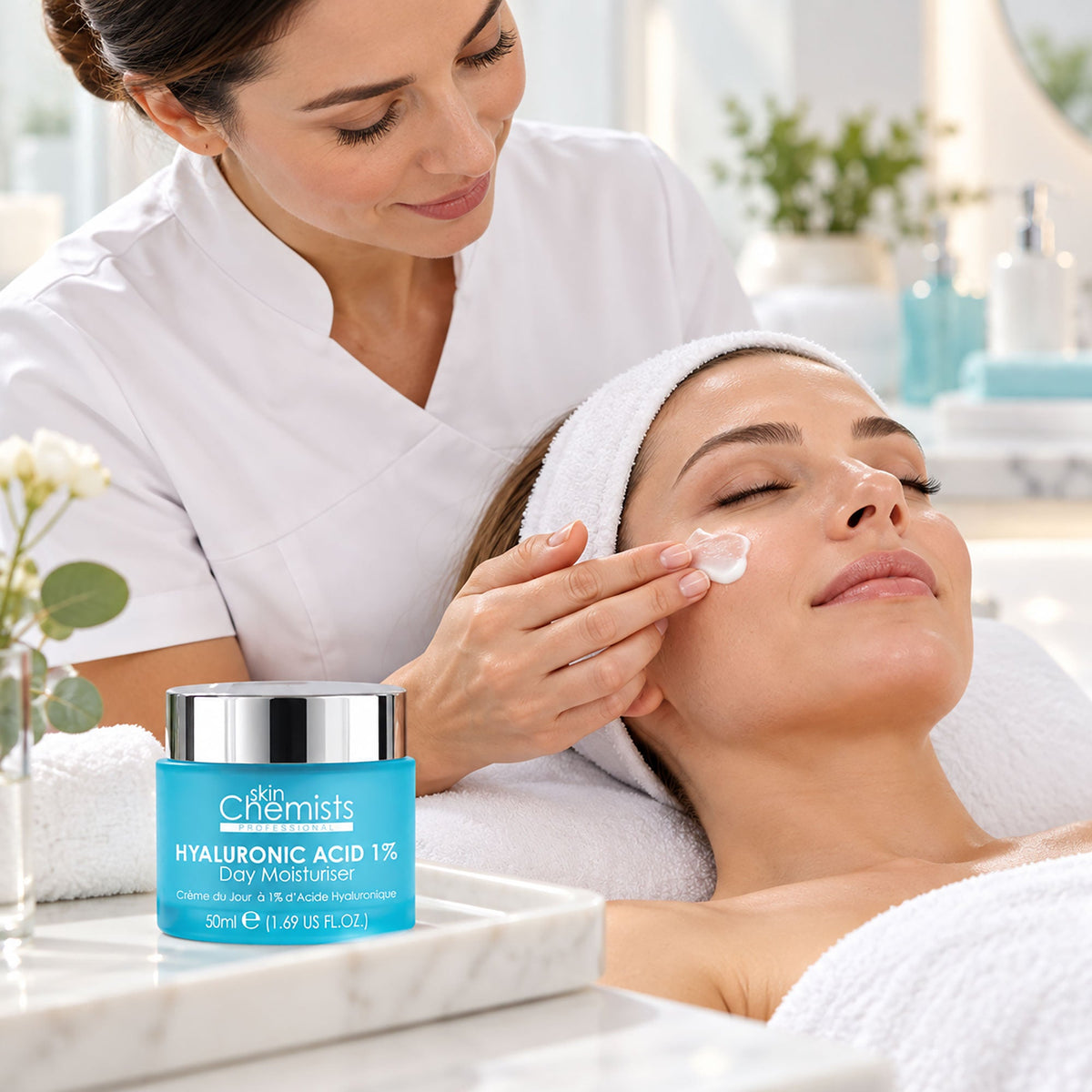 Crème hydratante de jour à l’acide hyaluronique 1% 50ml