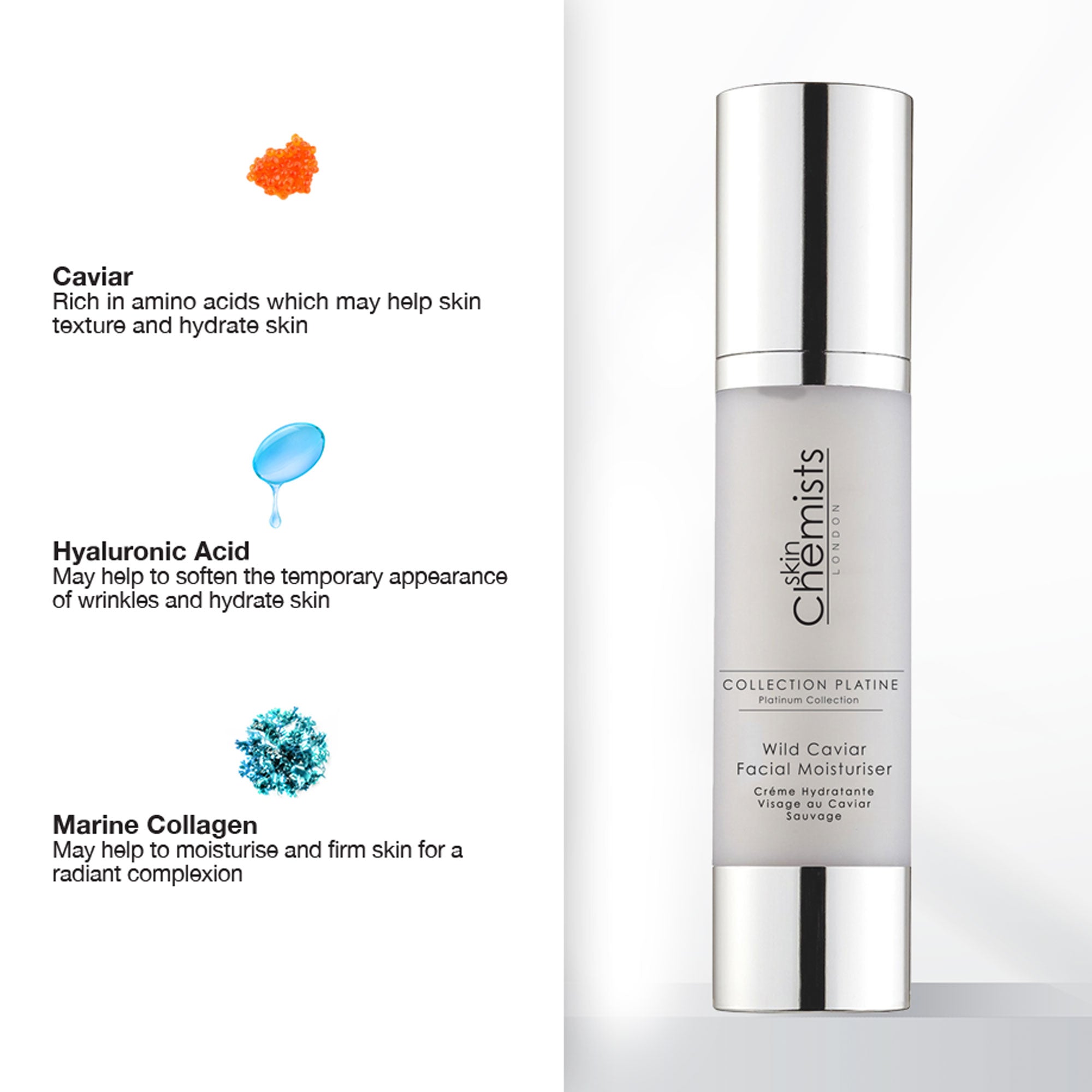 Wild Caviar Facial Moisturiser 50ml x 2 Duo Pack