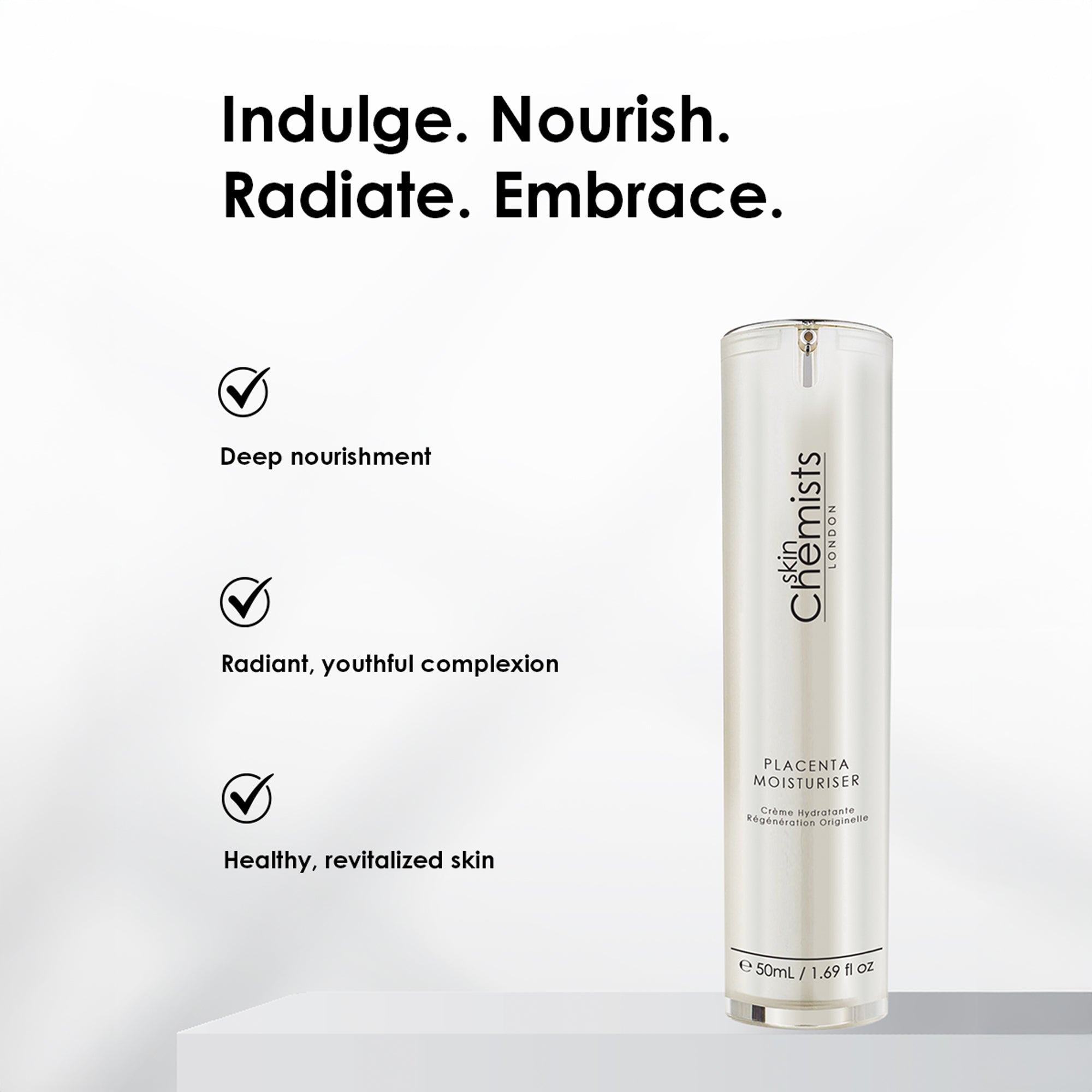 Placenta Moisturiser 50ml x 2 Duo Pack