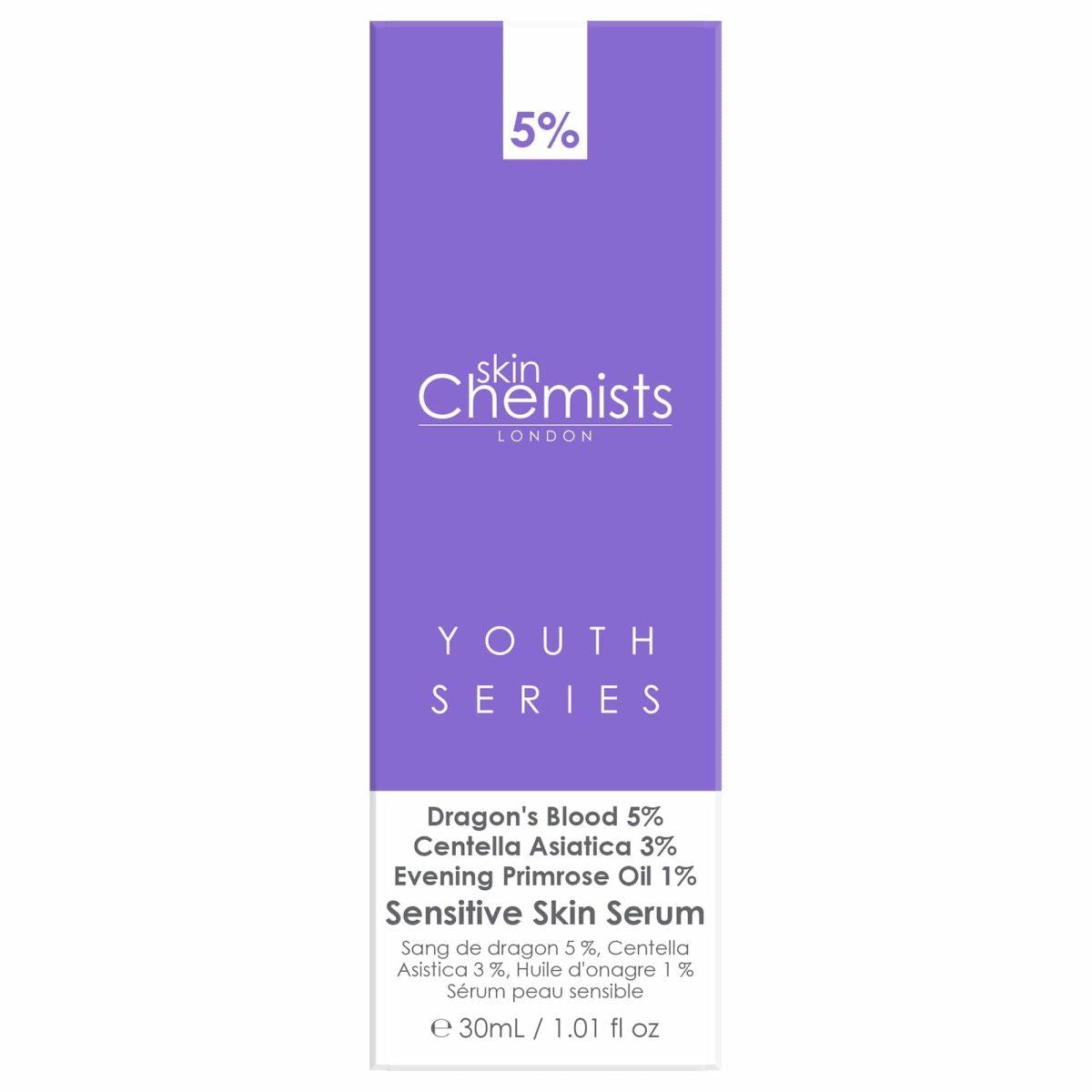 Youth Series Sensitive Skin Serum Dragon's Blood 5%, Centella Asiatica 3%, Evening Primrose Oil 1% 30ml