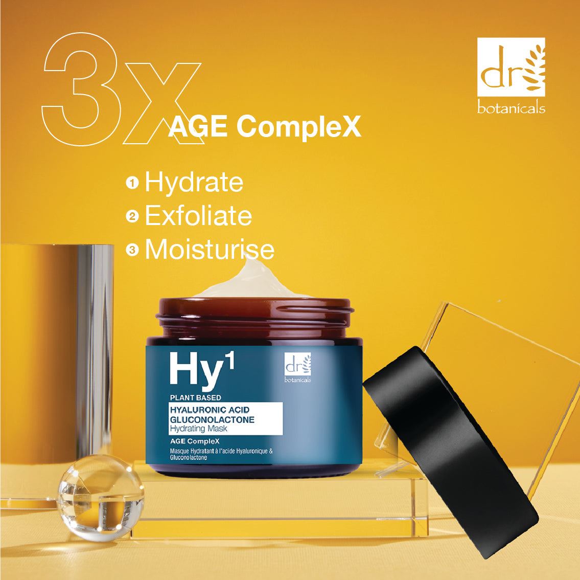 Masque à l'acide hyaluronique 1 % et à la gluconolactone 60 ml