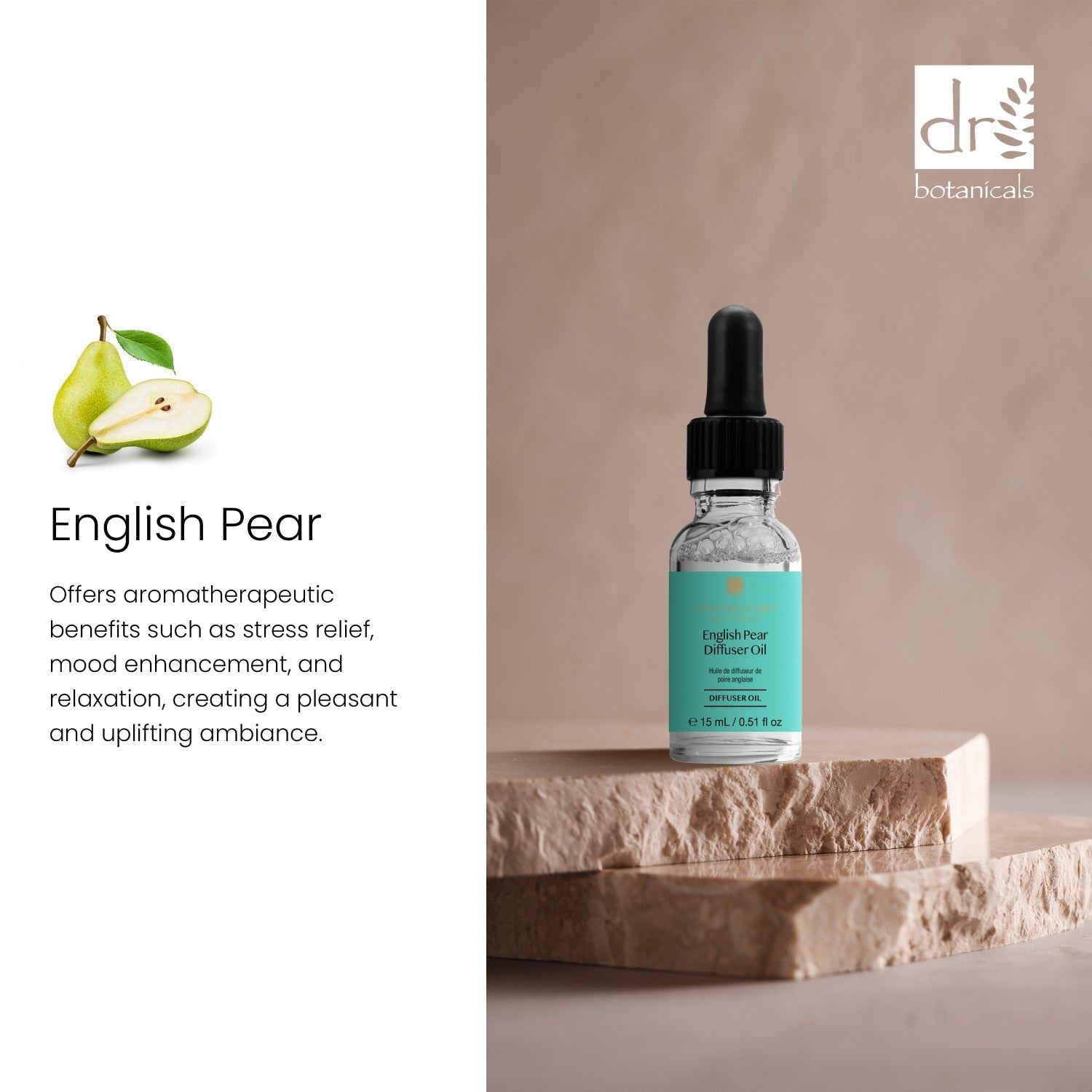 Happy &amp; Cheerful Duftöl mit englischer Birne, 15 ml Doppelpack