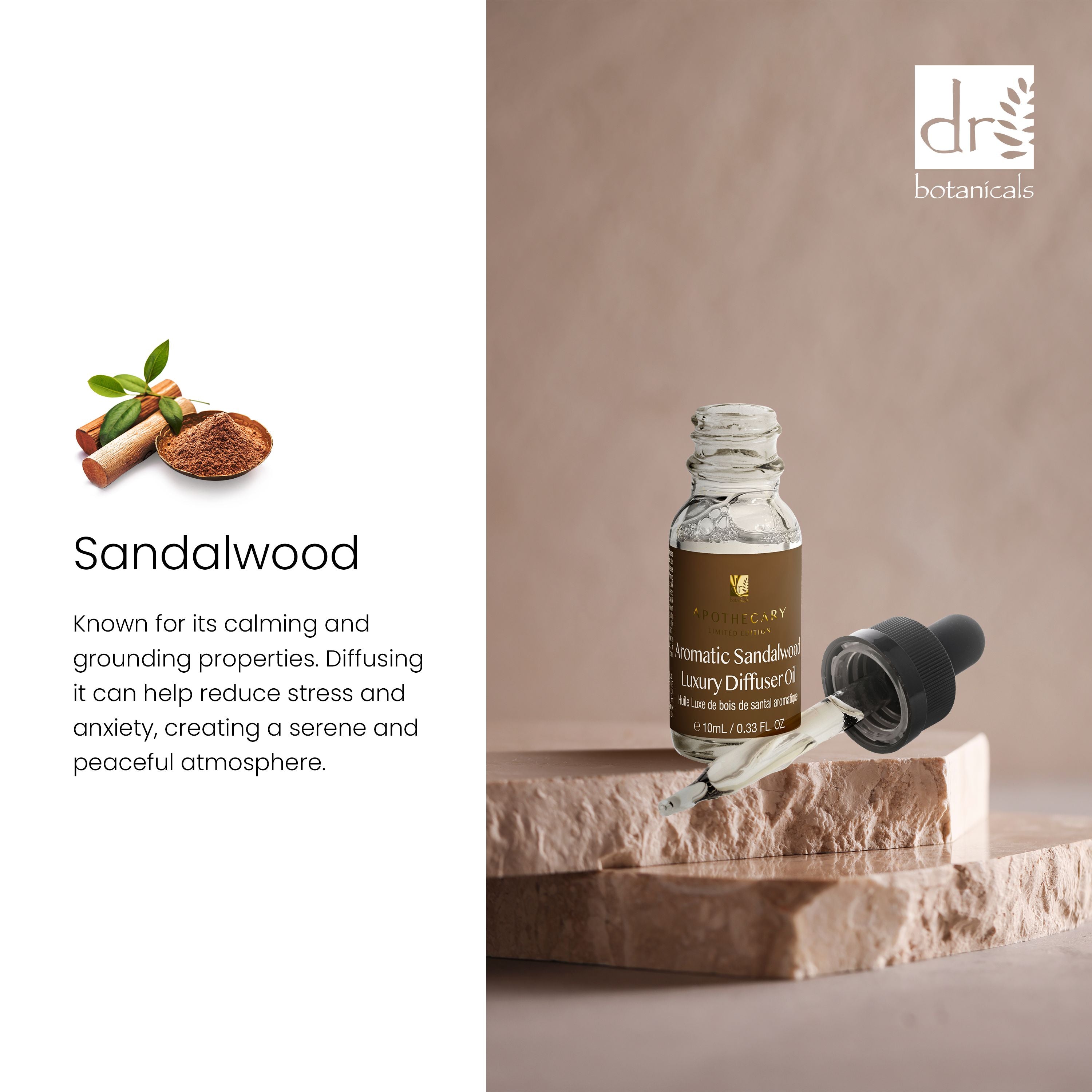 Aromatisches Sandelholz-Luxus-Diffusoröl 10 ml Doppelpack