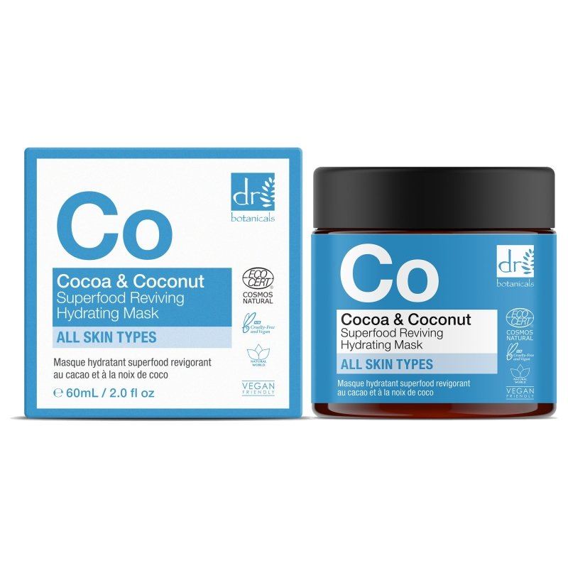 Masque hydratant revitalisant superalimentaire cacao et noix de coco 60 ml