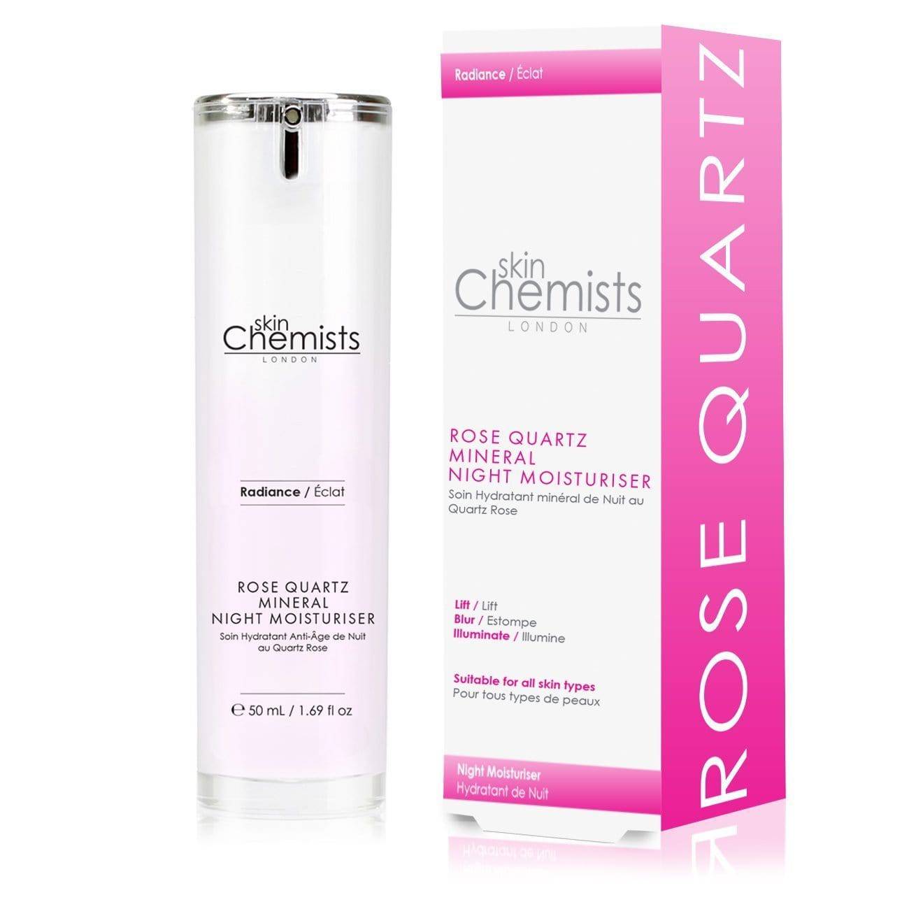 Rosenquarz-Mineral-Nachtcreme 50 ml Doppelpack