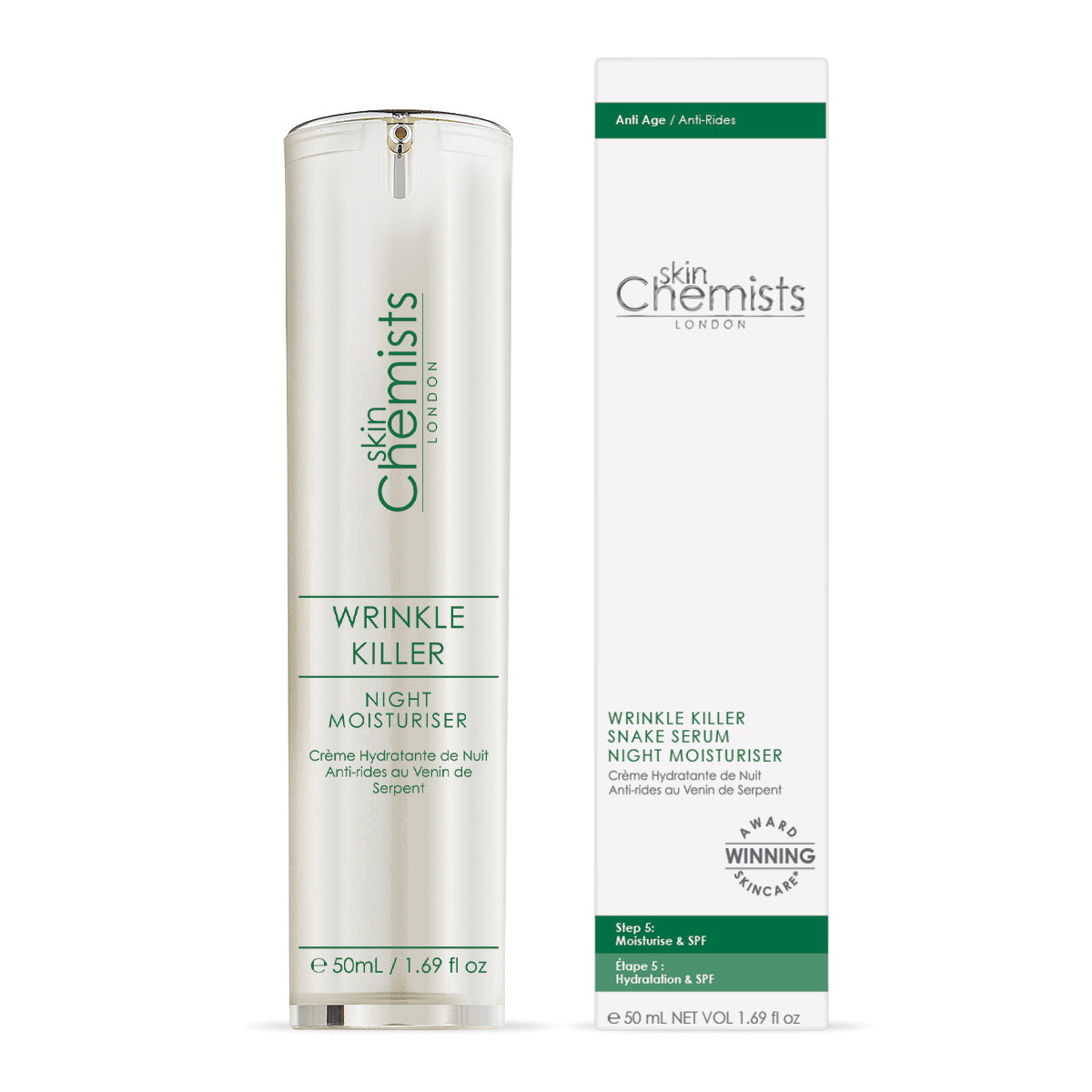 Wrinkle Killer 1% Syn-Ake Night Moisturiser 50ml